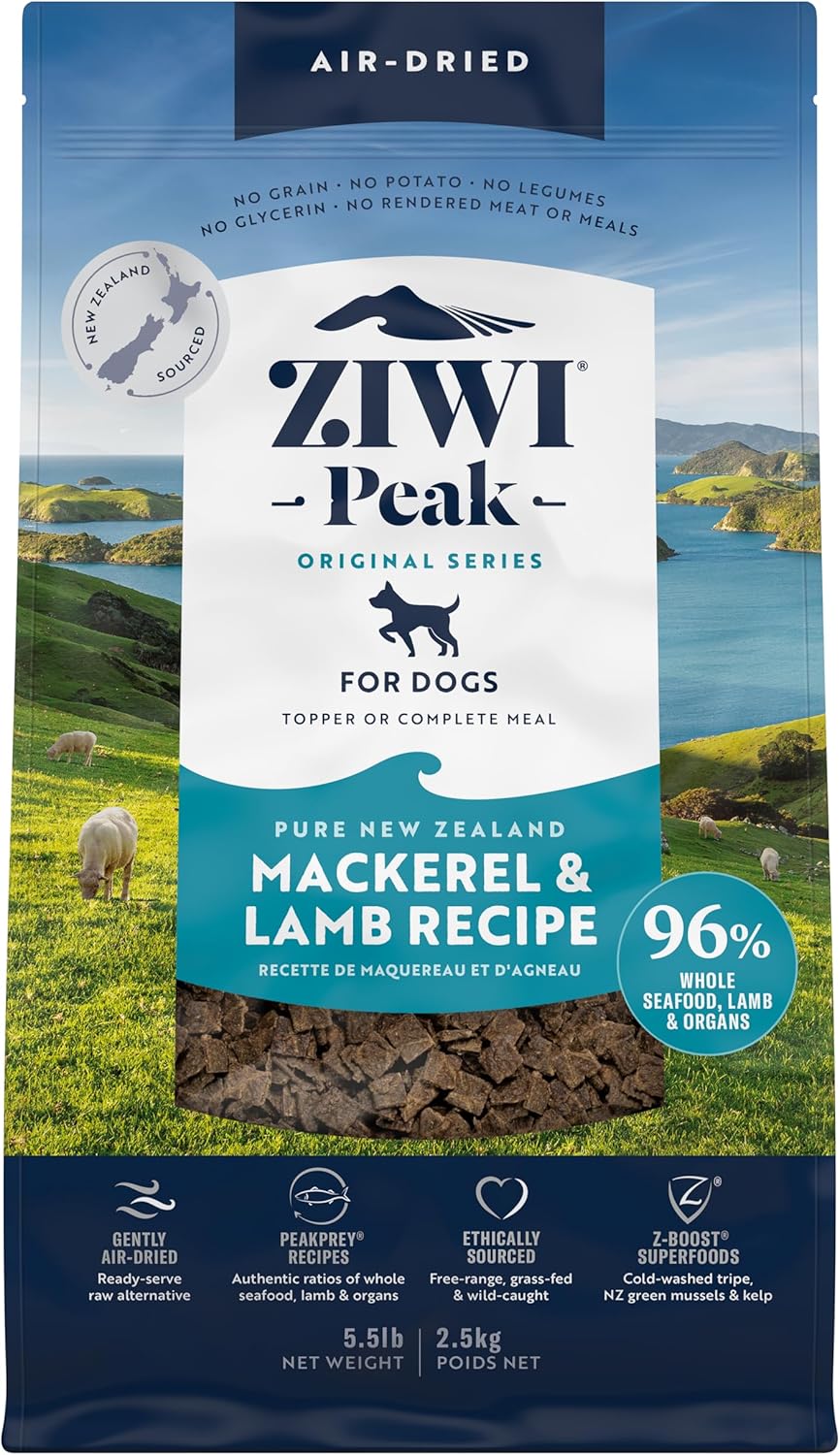 ZIWI Peak Air-Dried Dog Food Mackerel & Lamb for All Dogs
