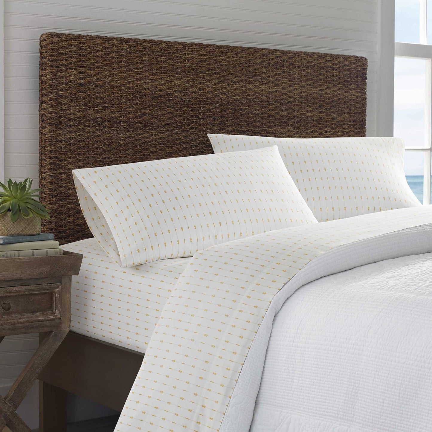 Tommy Bahama King Sheets Set - Crisp Cotton Percale Bedding
