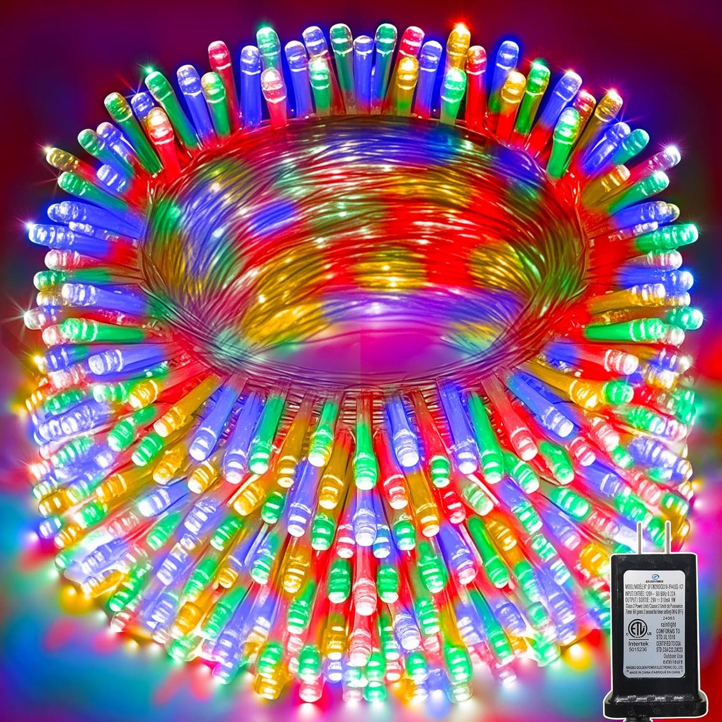 328 FT Christmas Lights with 1000 LED for Outdoor Decor