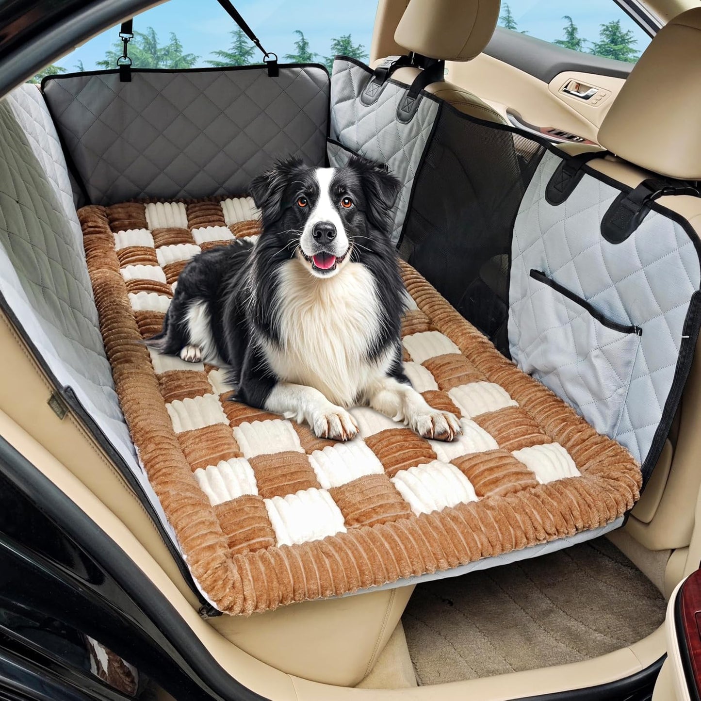 Non-Slip Dog Car Bed Mat for Comfortable Travel with Pets
