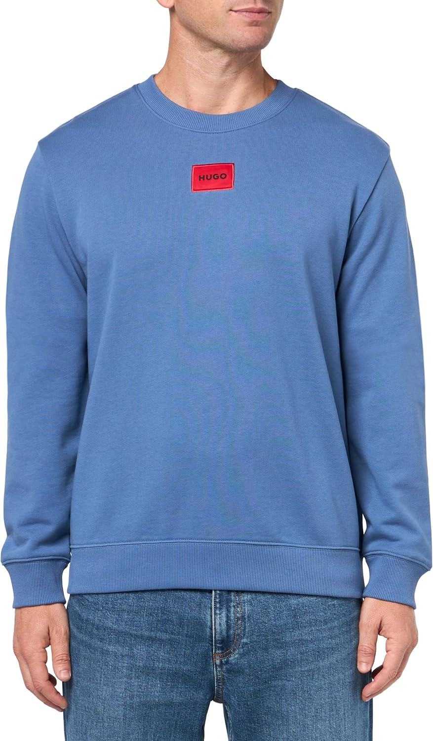 HUGO Men's Regular Fit Square Logo Jersey Sweatshirt Review
