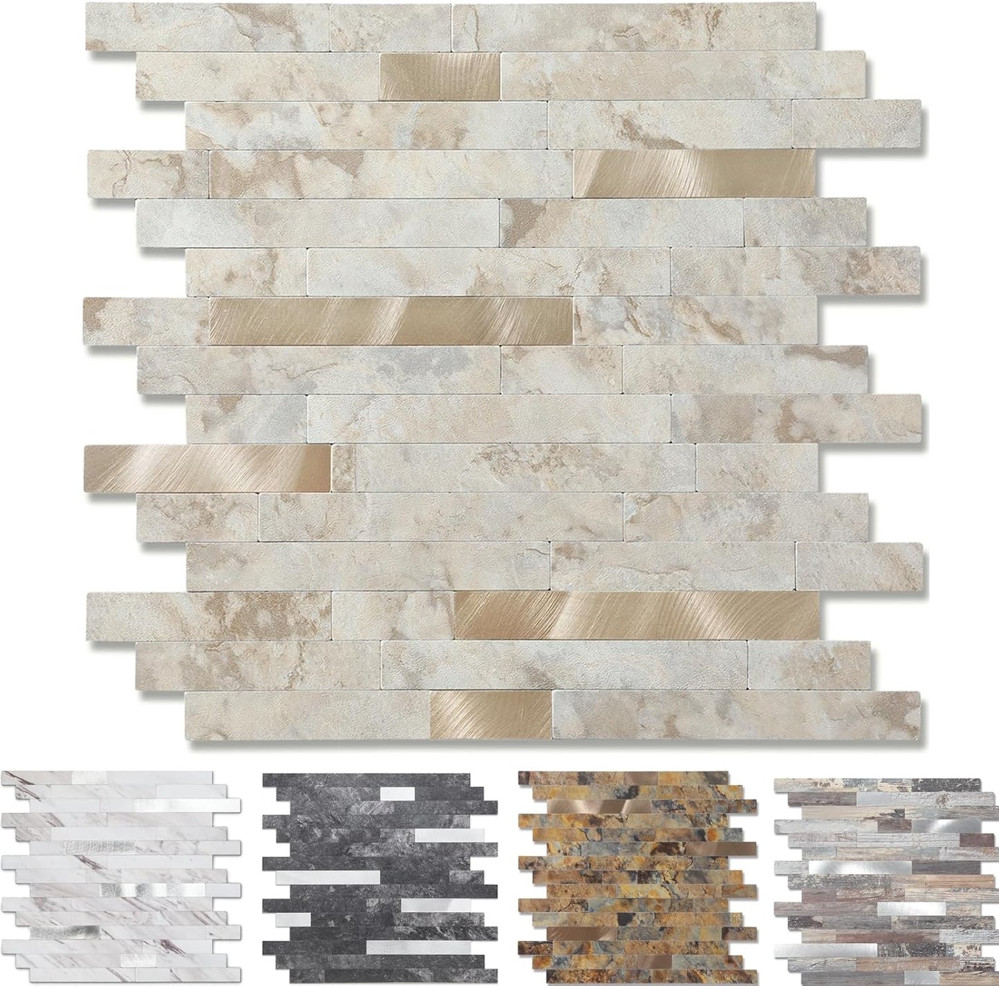 20-Sheet Peel and Stick Backsplash Wall Tile for Kitchen