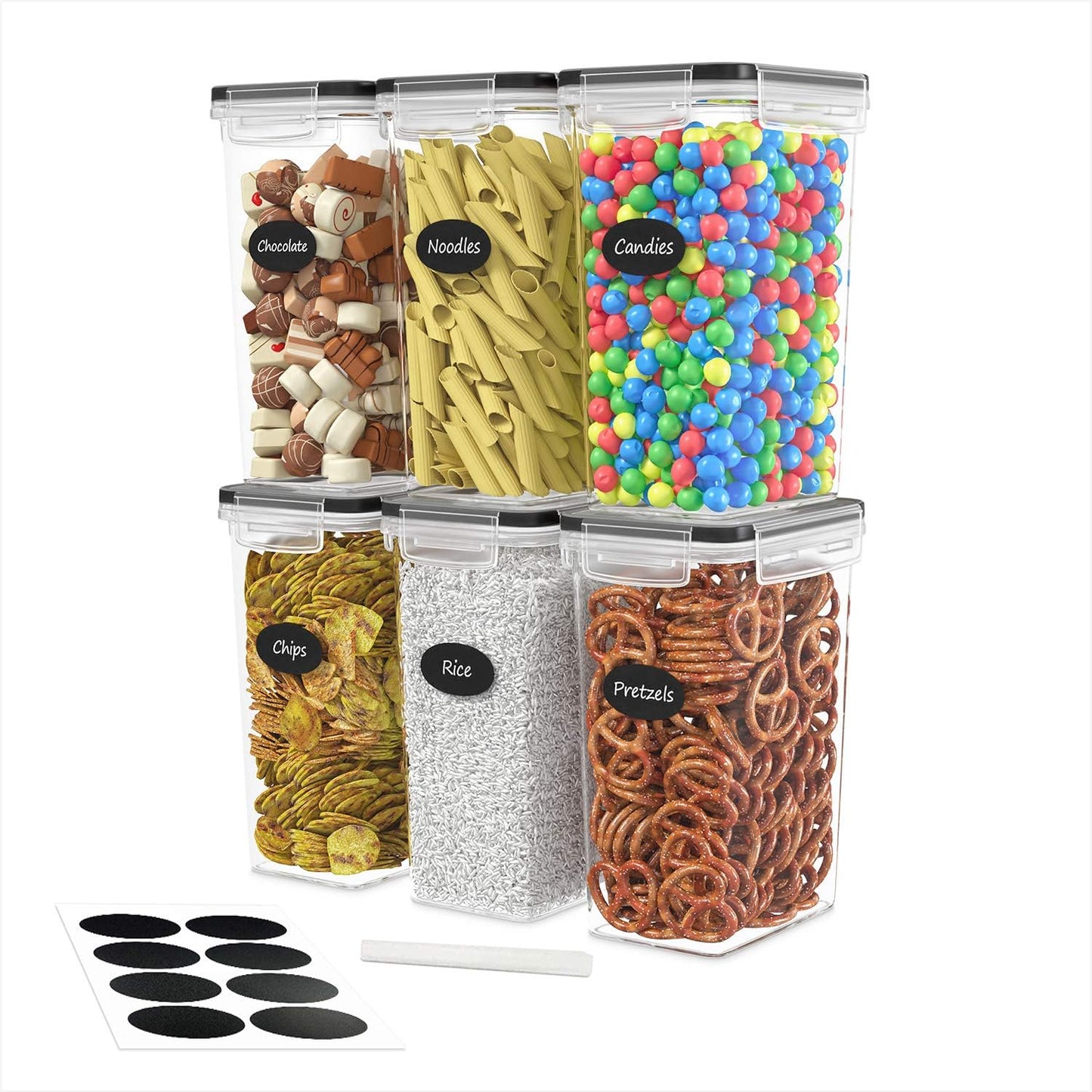 Airtight Food Storage Container Set - 6 Pieces for Kitchen
