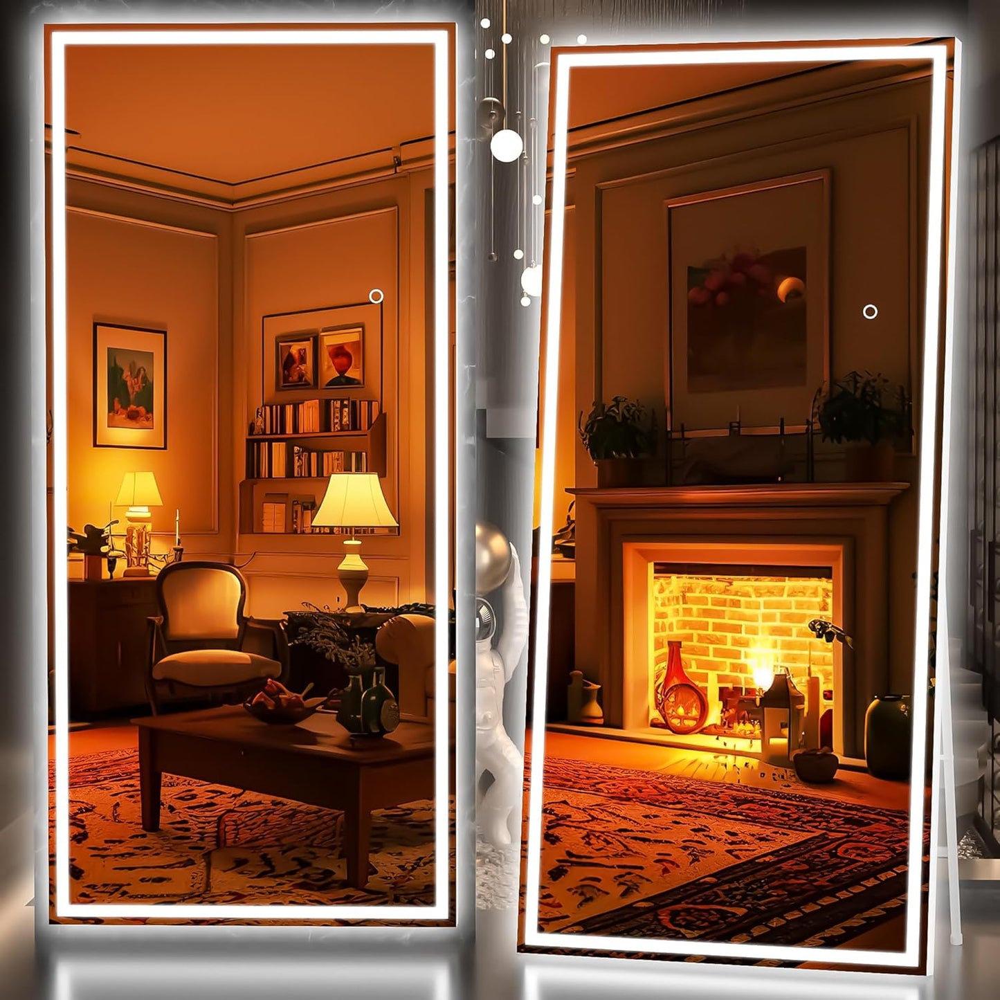 Hasipu Full Length Mirror with Lights - Dimmable LED Design
