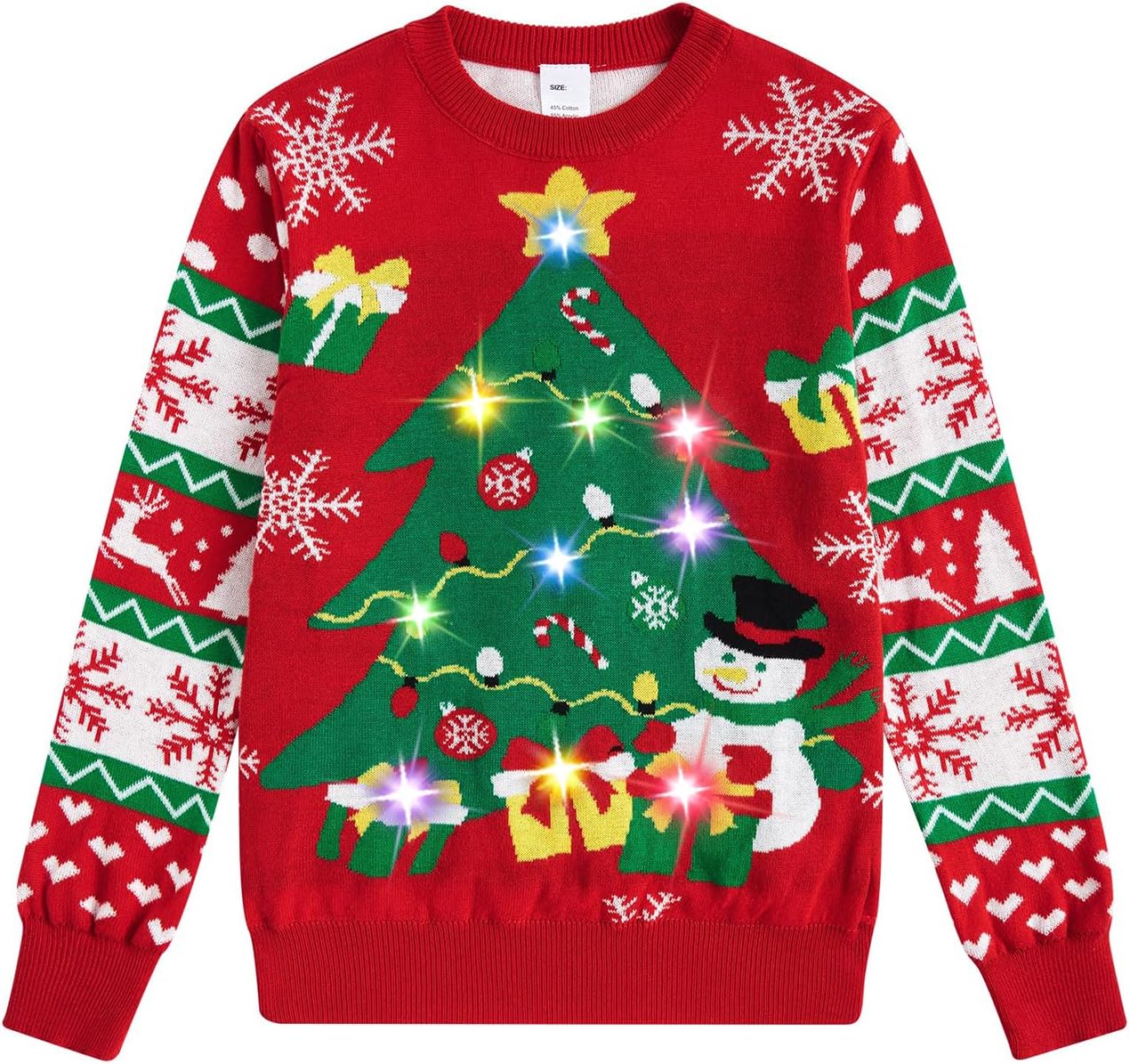 Cutemile LED Light-Up Kids Ugly Christmas Sweater | Festive Fun 7-14 Years