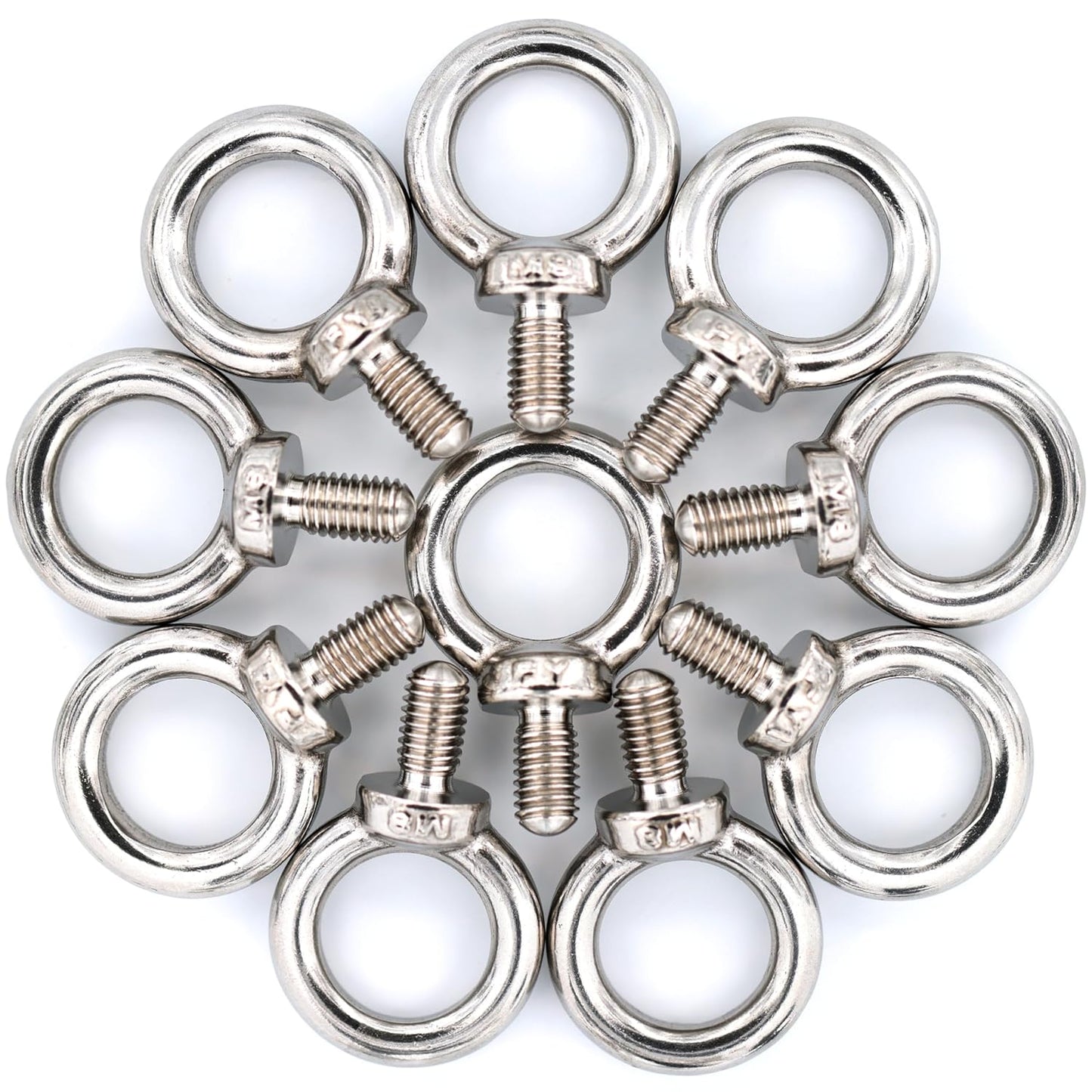 Stainless Steel Machinery Shoulder Lifting Eye Bolt M8 Set