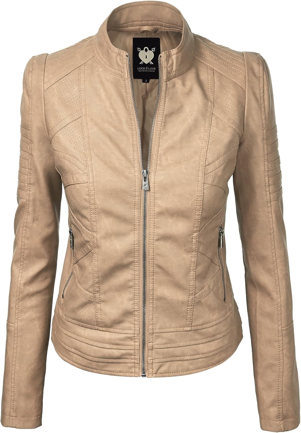 Lock and Love Slim Fit Stylish Vegan Leather Moto Jacket Review
