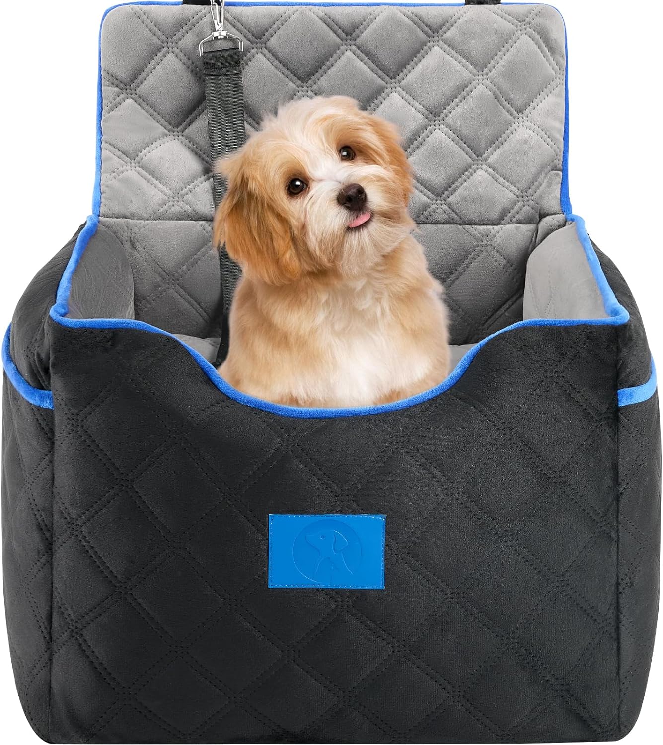 Dog Car Seat for Small Dogs - Memory Foam Booster Seat