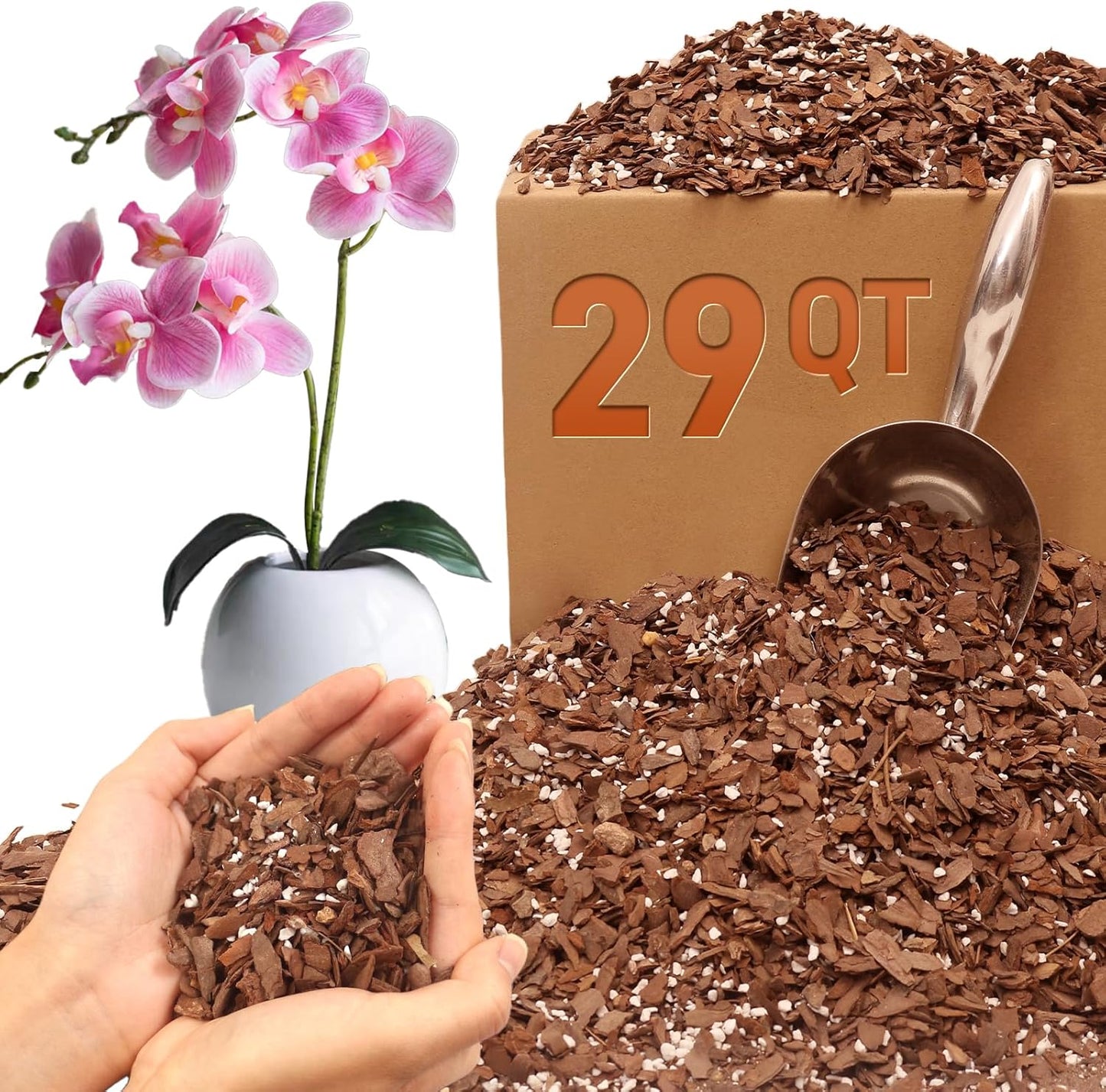 Orchid Bark Potting Mix - Ideal for Healthy Orchids Growth