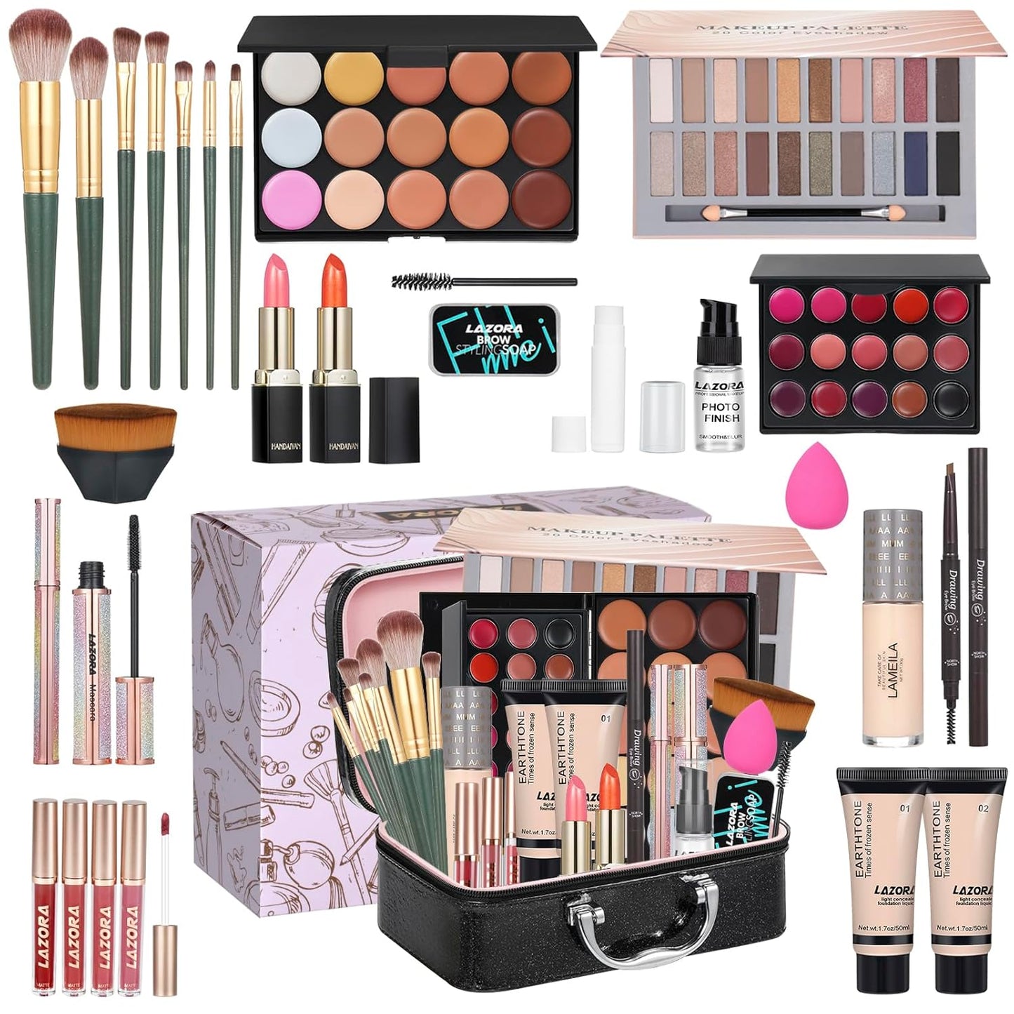 LAZORA Makeup Kit for Women - Full Set for Every Occasion
