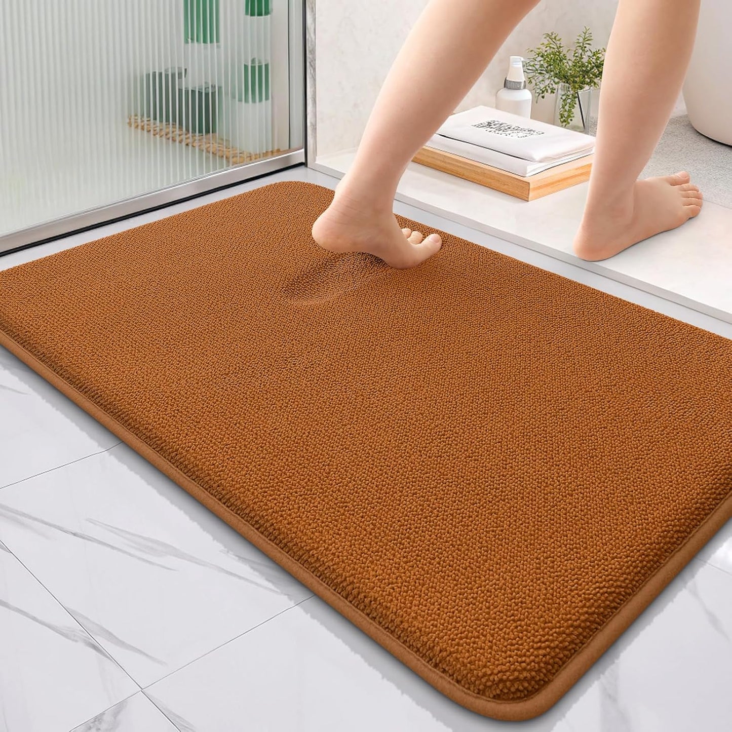 OLANLY Thick Memory Foam Bath Mat Rug for Luxurious Comfort