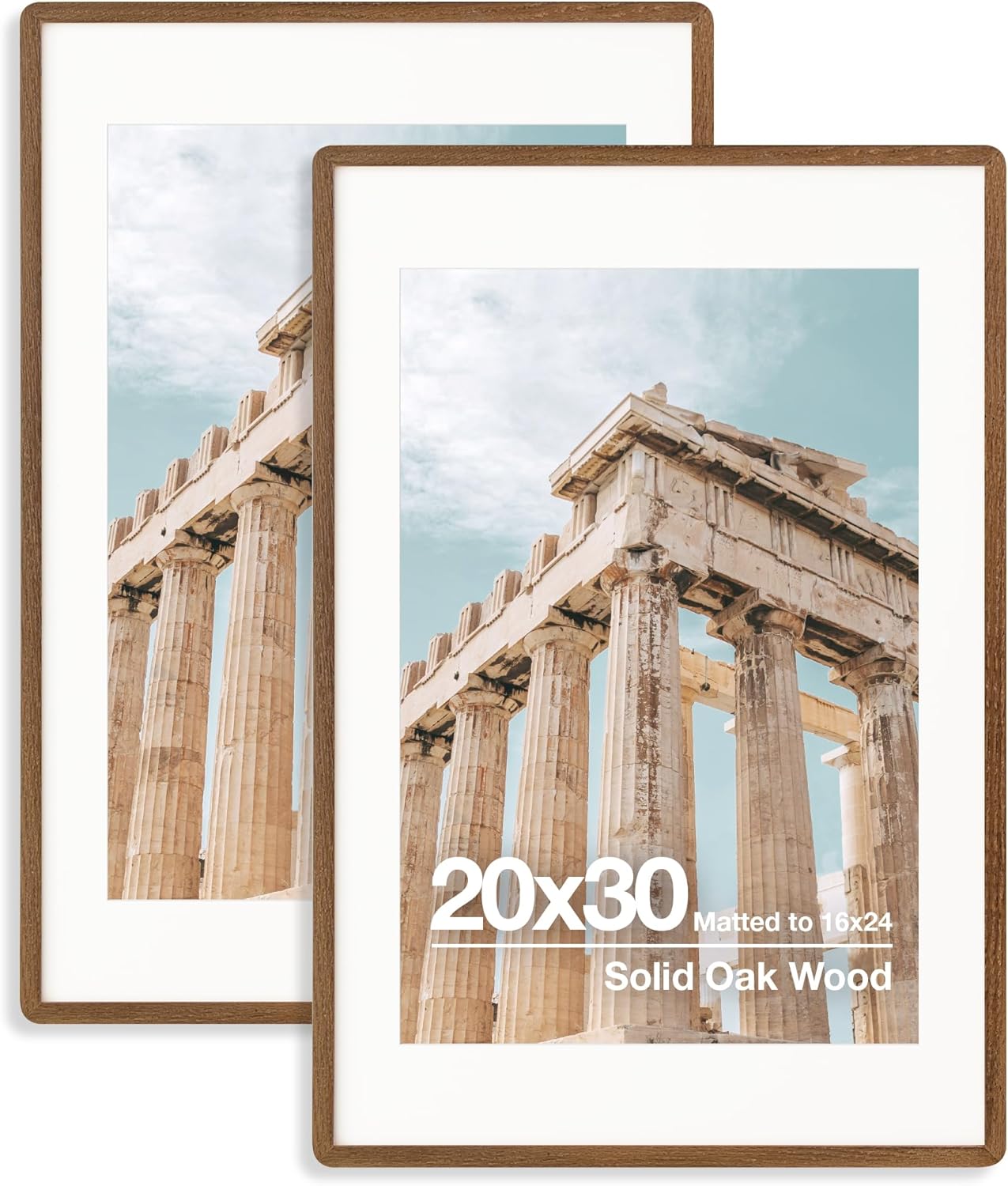 20x30 Poster Frame in Solid Oak Wood for Stylish Displays