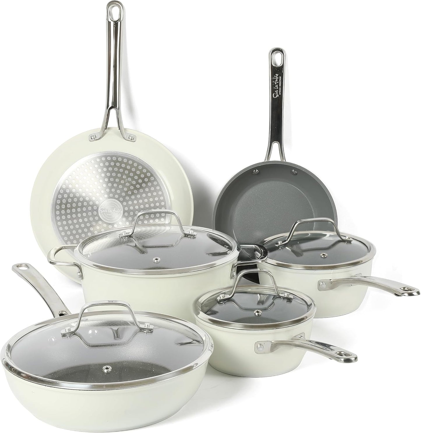 Non-Toxic Titanium Ceramic Nonstick Cookware Set for Every Kitchen