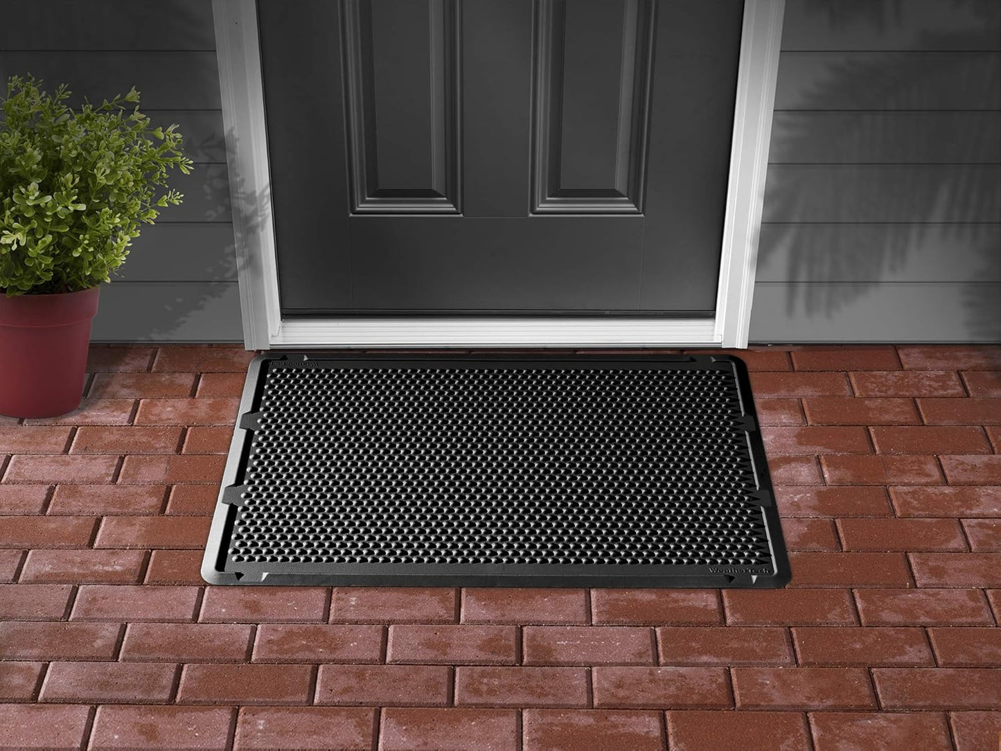 WeatherTech Outdoor Mat - Durable 24in x 39in Black Design