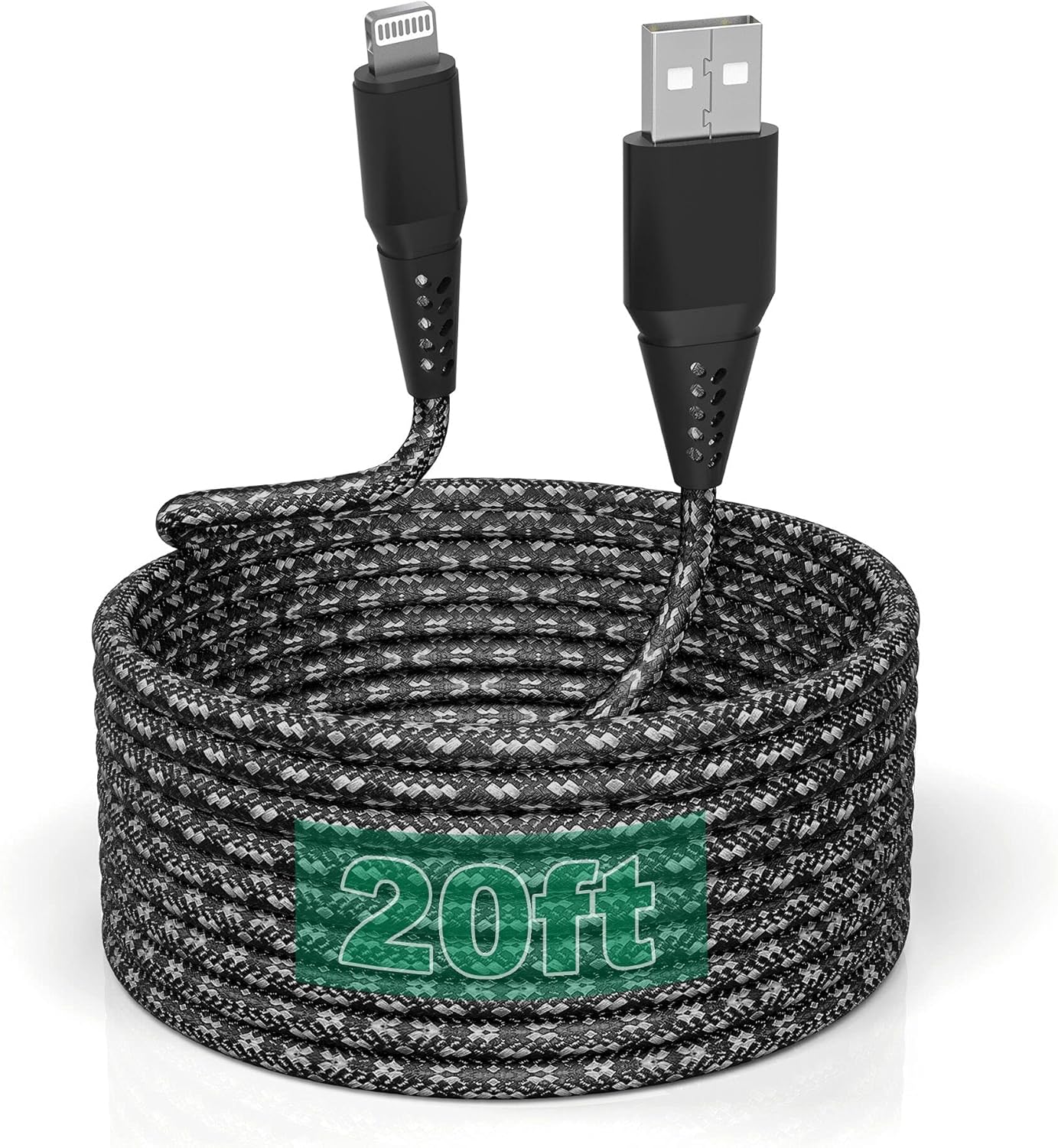 20FT Apple MFi Certified Lightning Cable - Ultra-Fast Charging!