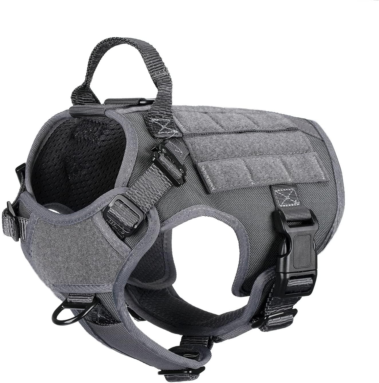 ICEFANG Tactical Dog Harness for Small Dogs, No Pulling Design