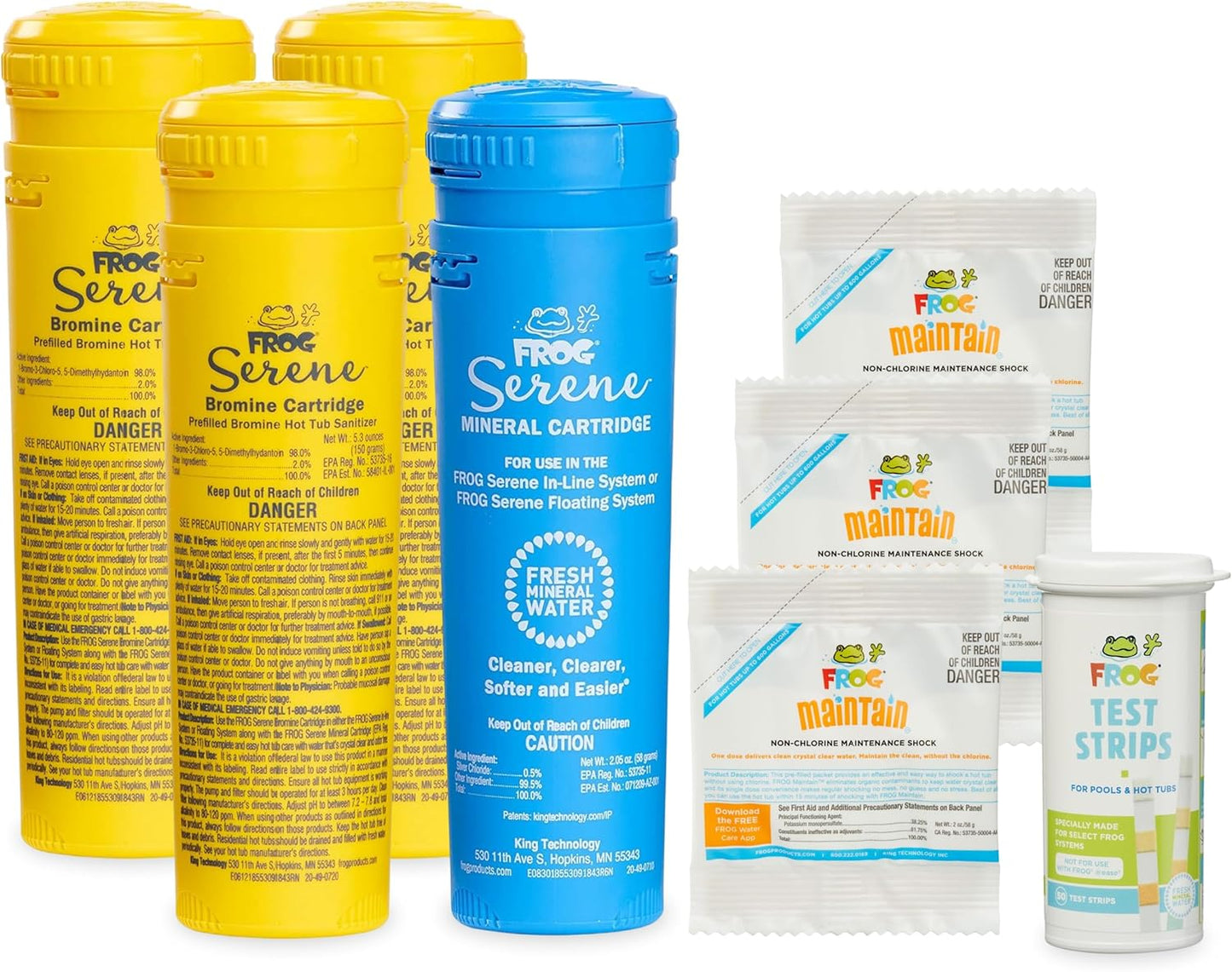 FROG Serene Replacement Mineral and Bromine Cartridge Kit for Hot Tub