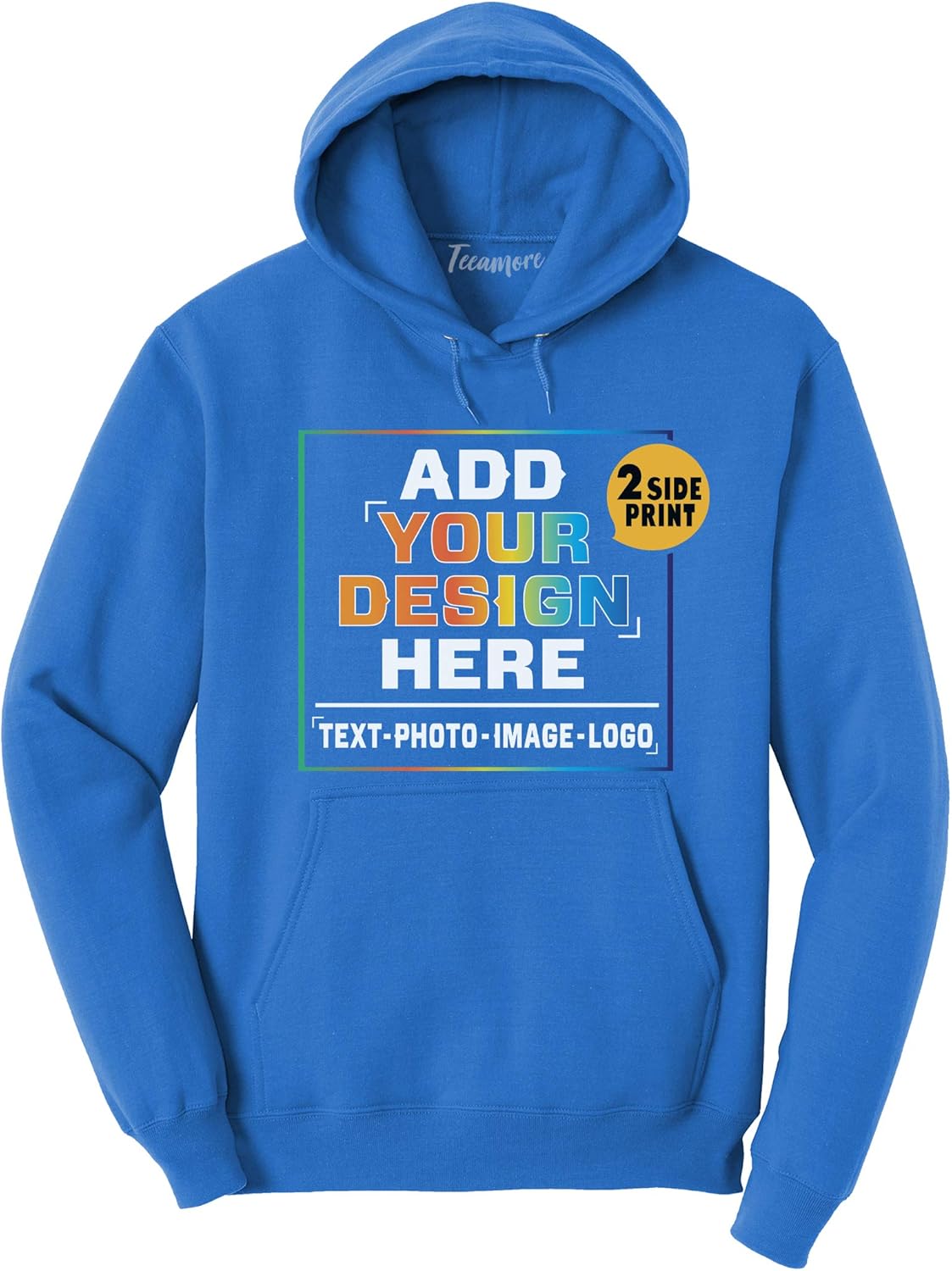 Custom 2-Sided Personalized Hoodie by TEEAMORE