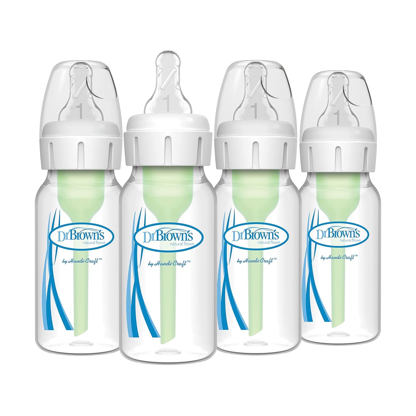 Dr. Brown's 4oz Anti-Colic Baby Bottles - Gentle Feeding