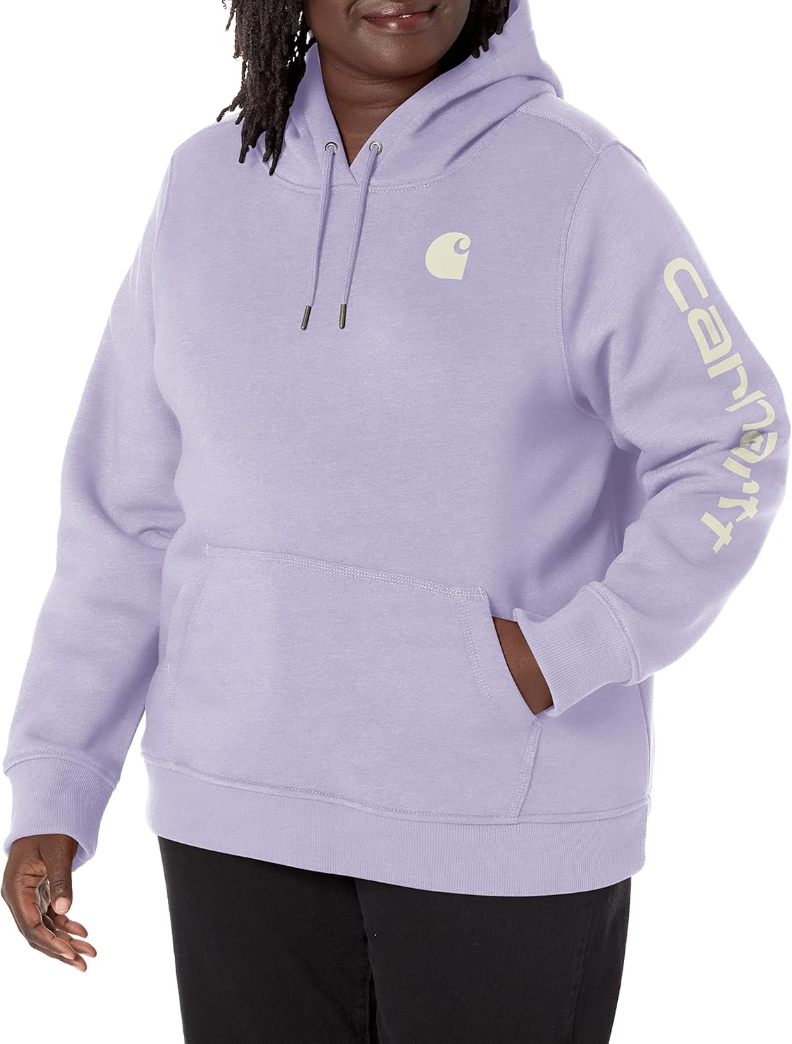 Carhartt Women's Relaxed Fit Midweight Logo Sleeve Graphic Sweatshirt