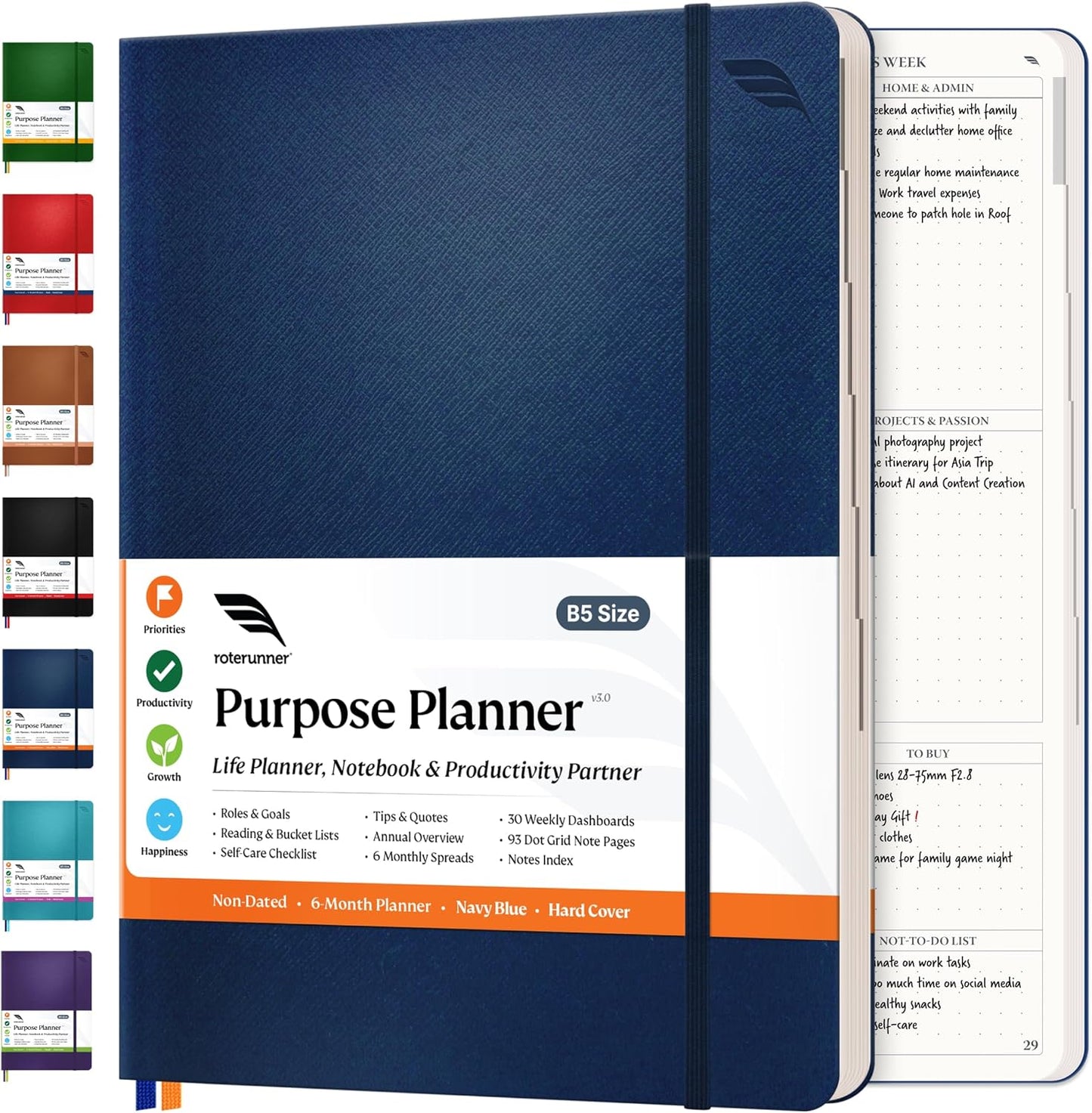 2025 Purpose Planner - Boost Productivity!