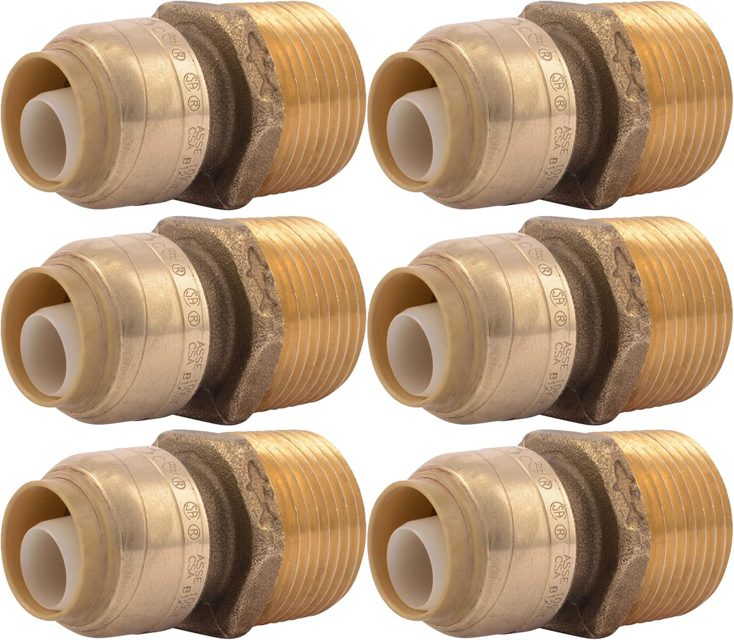 SharkBite 1/2 Inch x 3/4 Inch MNPT Reducing Adapter for Plumbing
