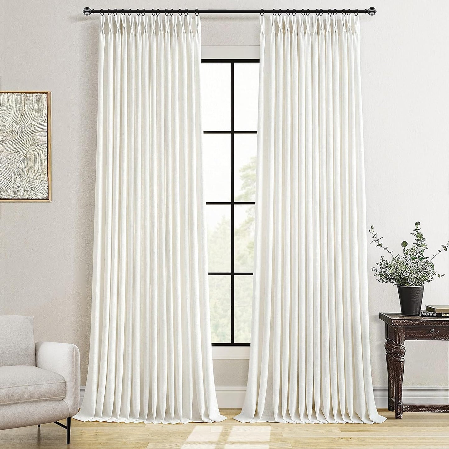 Thick Linen Light Filtering Curtains for Modern Boho Spaces