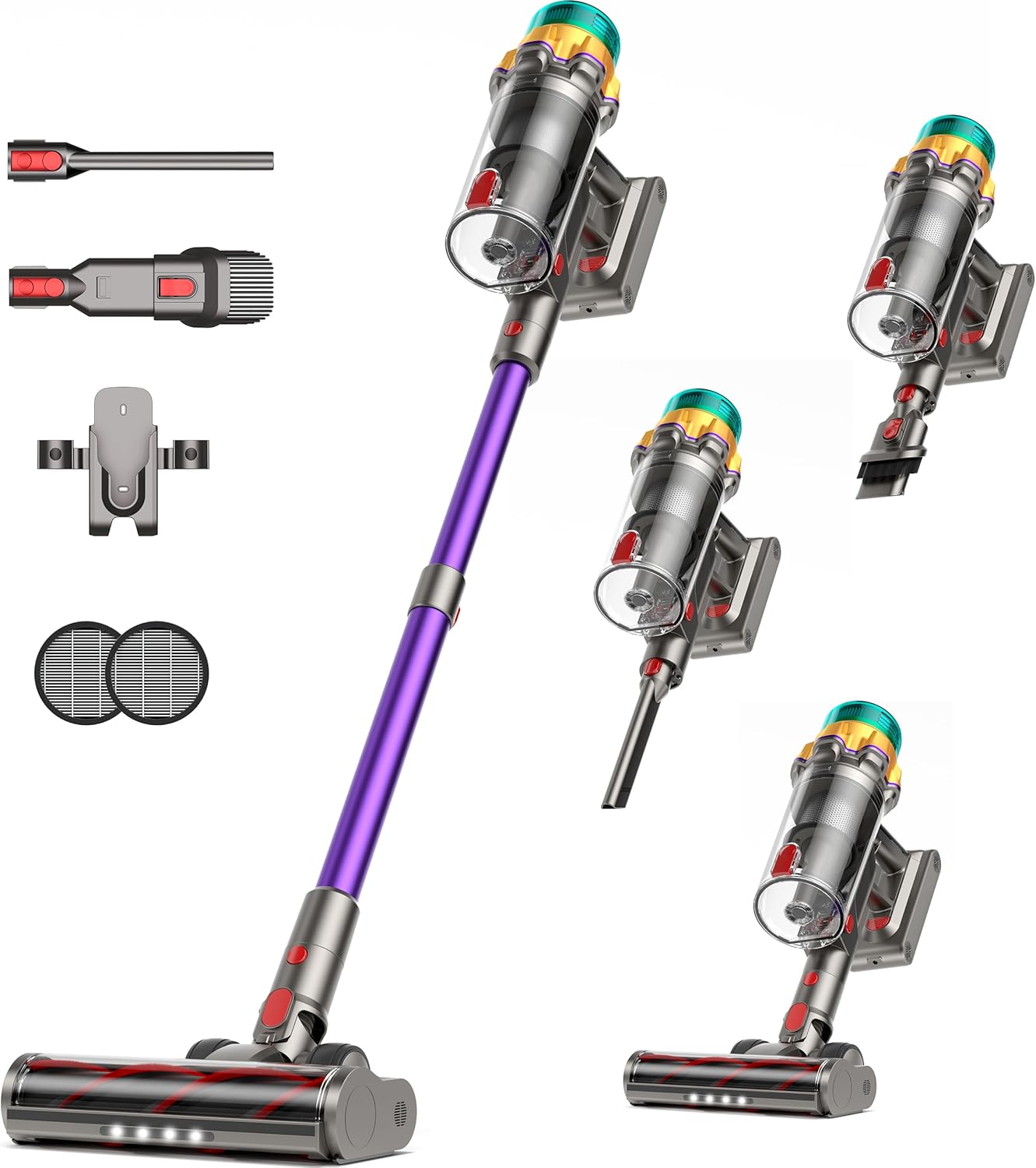 Cordless Vacuum Cleaner with 50KPA Suction Power for Home