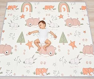 Extra-Large Baby Play Mat for Crawling and Toddler Fun