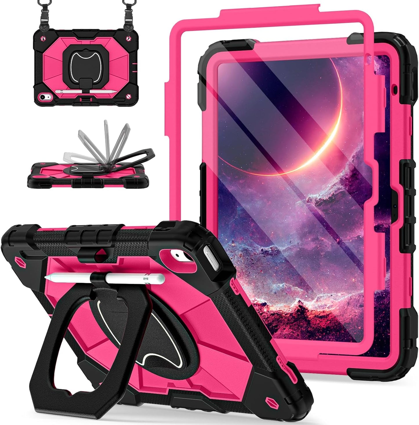 iPad 11th & 10th Generation Case with 360 Rotating Stand