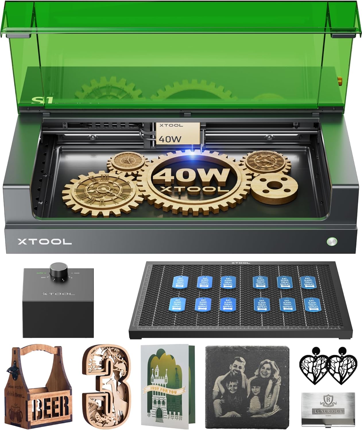 xTool S1 40W Laser Engraver and Cutter Machine for Beginners