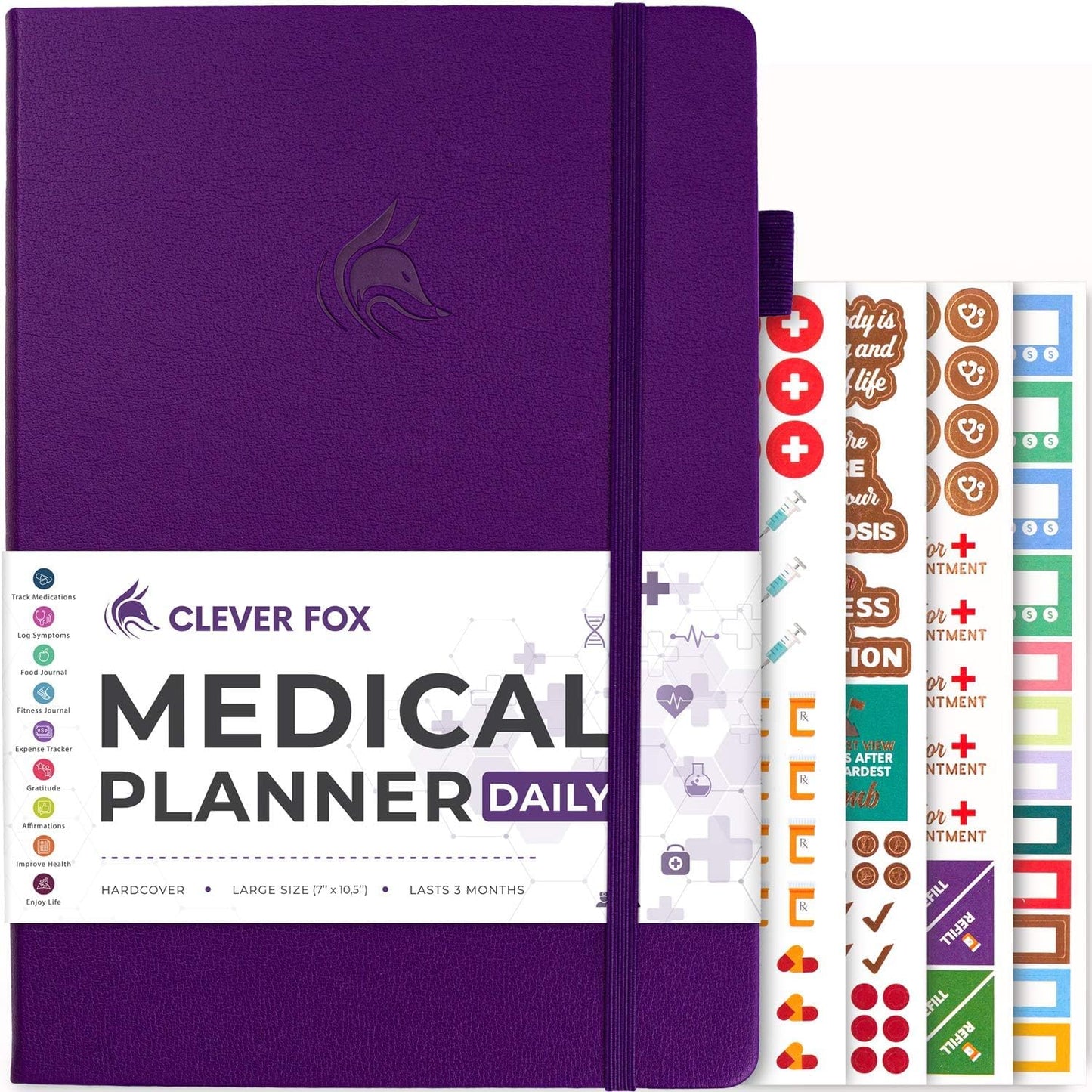 Clever Fox Medical Planner Daily Health Diary for Wellness