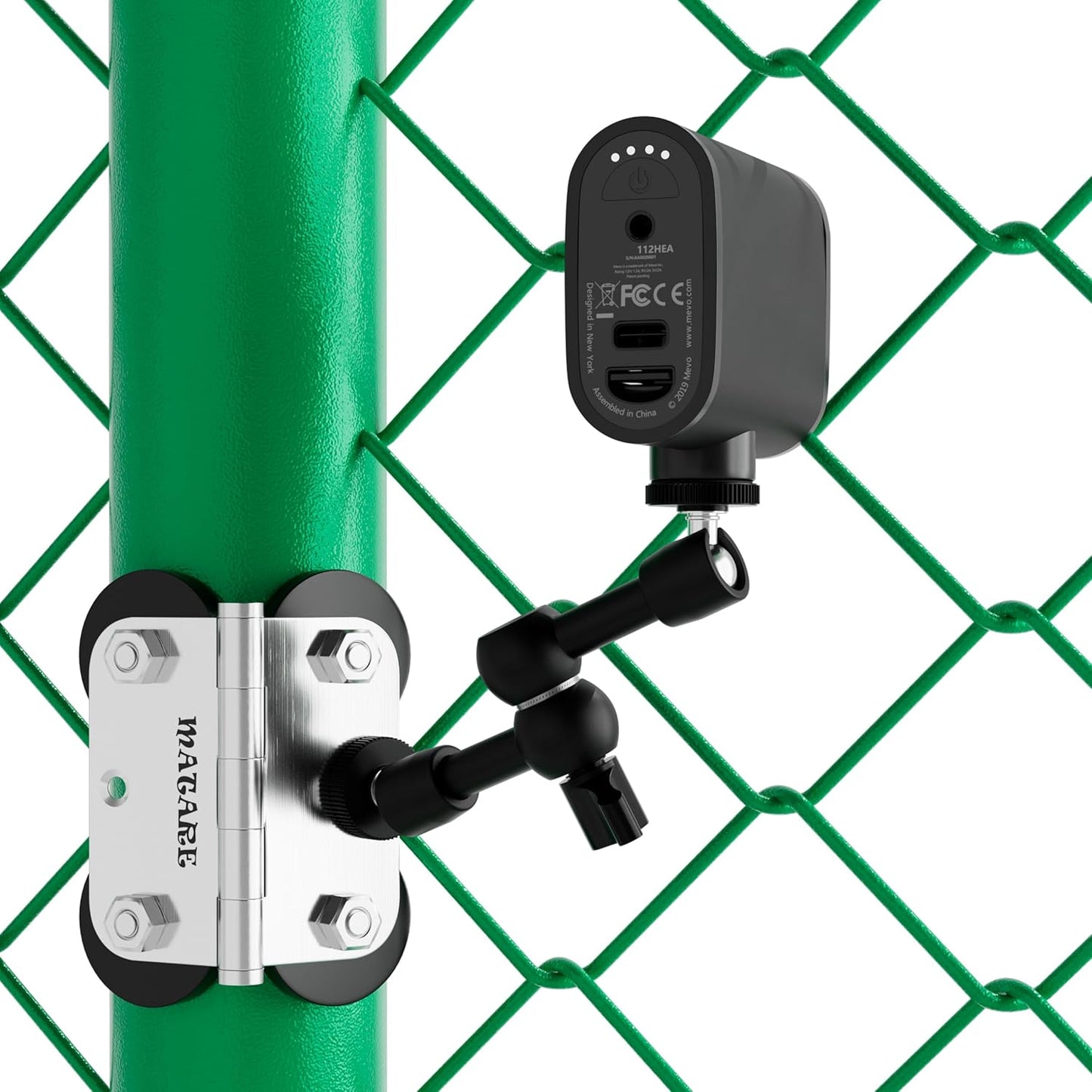 Fence Mount for Mevo Start, GoPro, iPhone - N6 Pro Kit