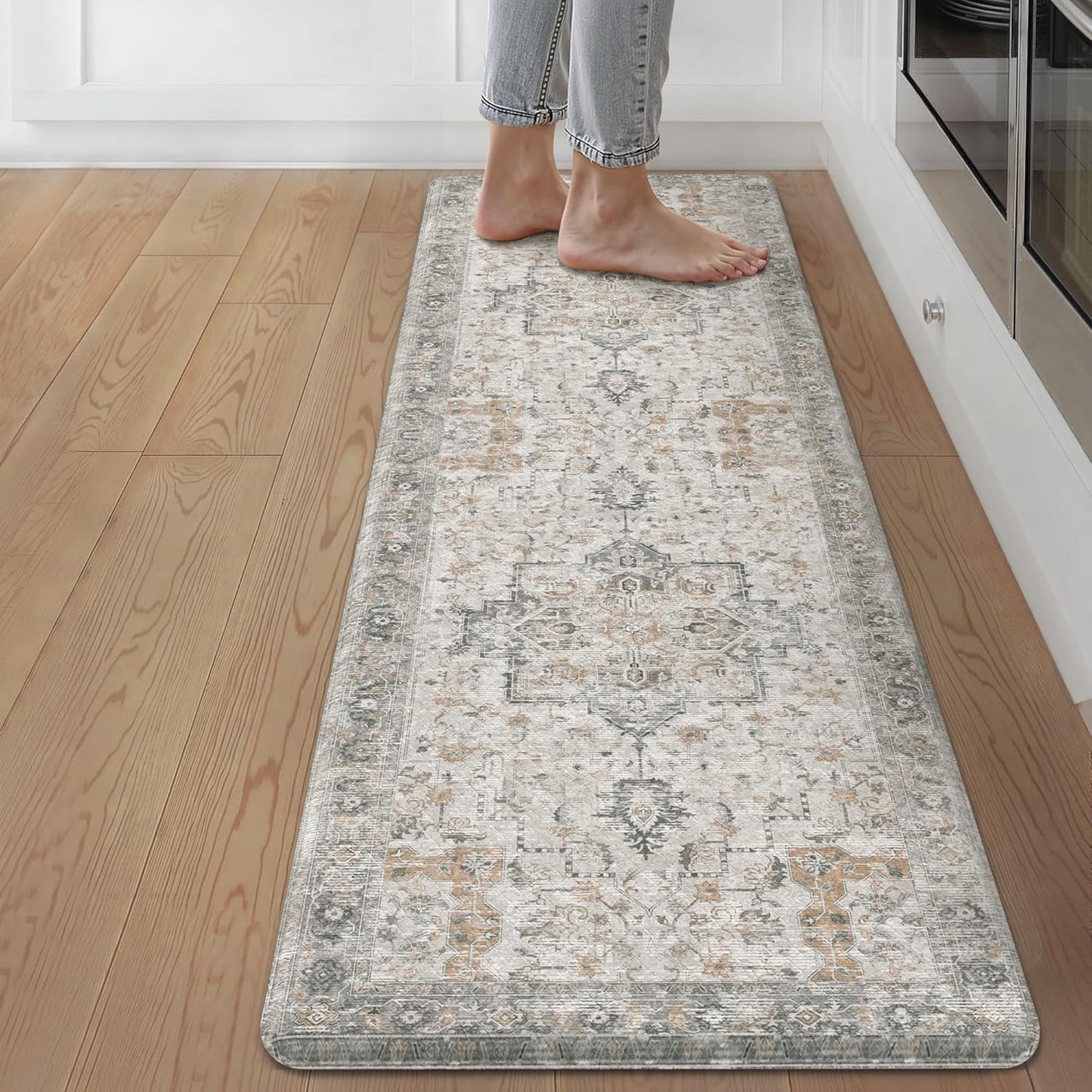 GENIMO Kitchen Mats for Floor - Stylish Anti Fatigue Comfort Rug