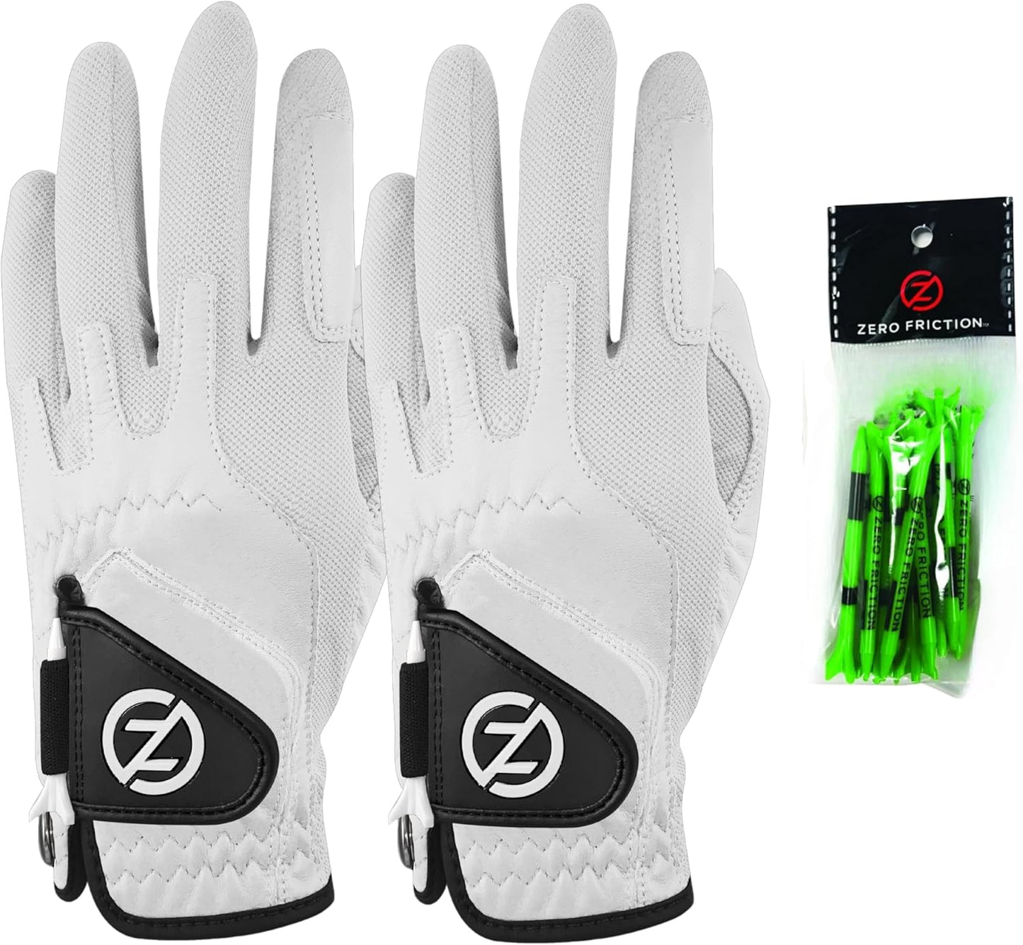 Ultimate Grip: Zero Friction Men's Golf Gloves + Tees