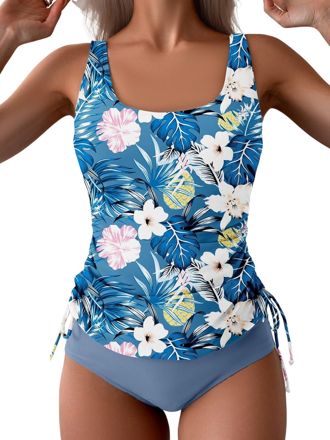 B2prity Tummy Control Tankini Swimsuit for Women with Bottom