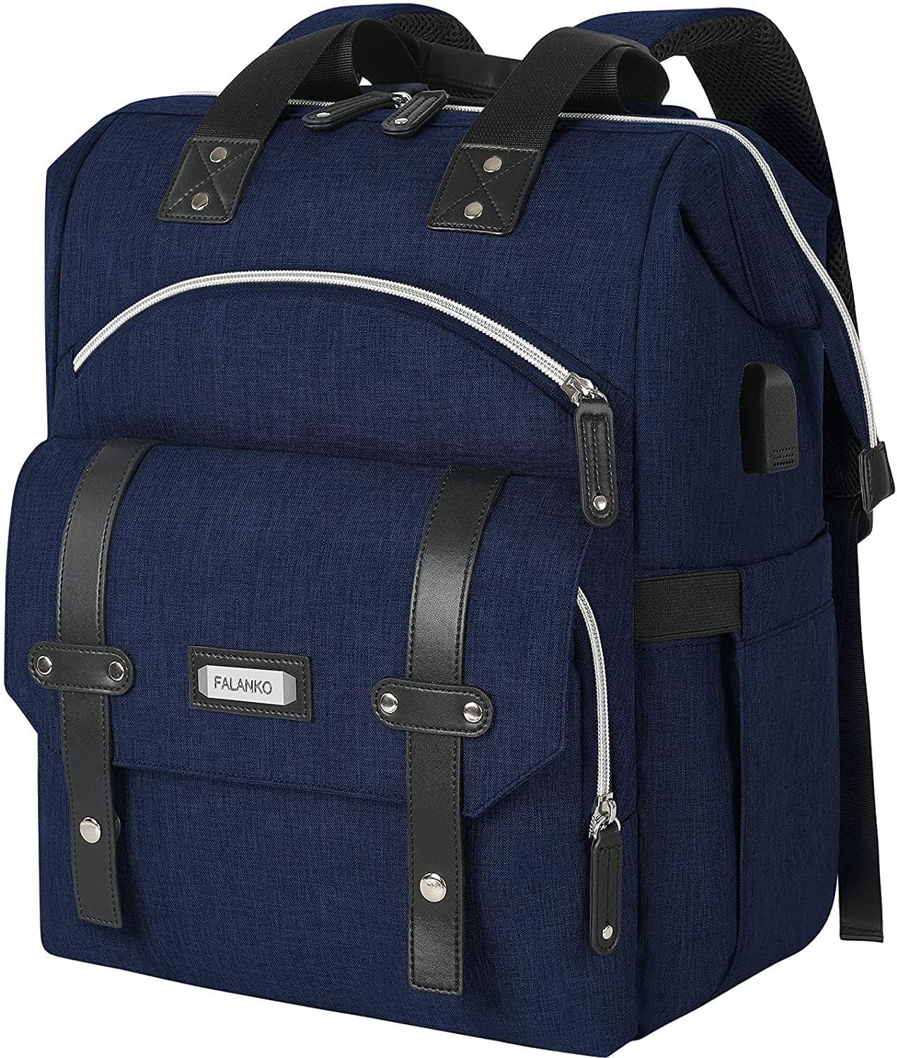 FALANKO Laptop Backpack for Women with USB Port and RFID