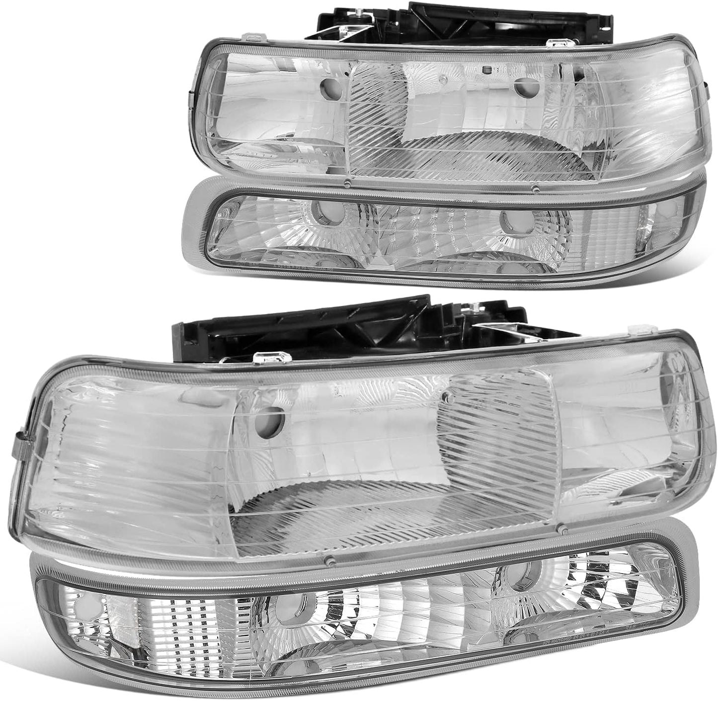 Headlight Assembly Compatible with 99-02 Silverado & 00-06 Tahoe