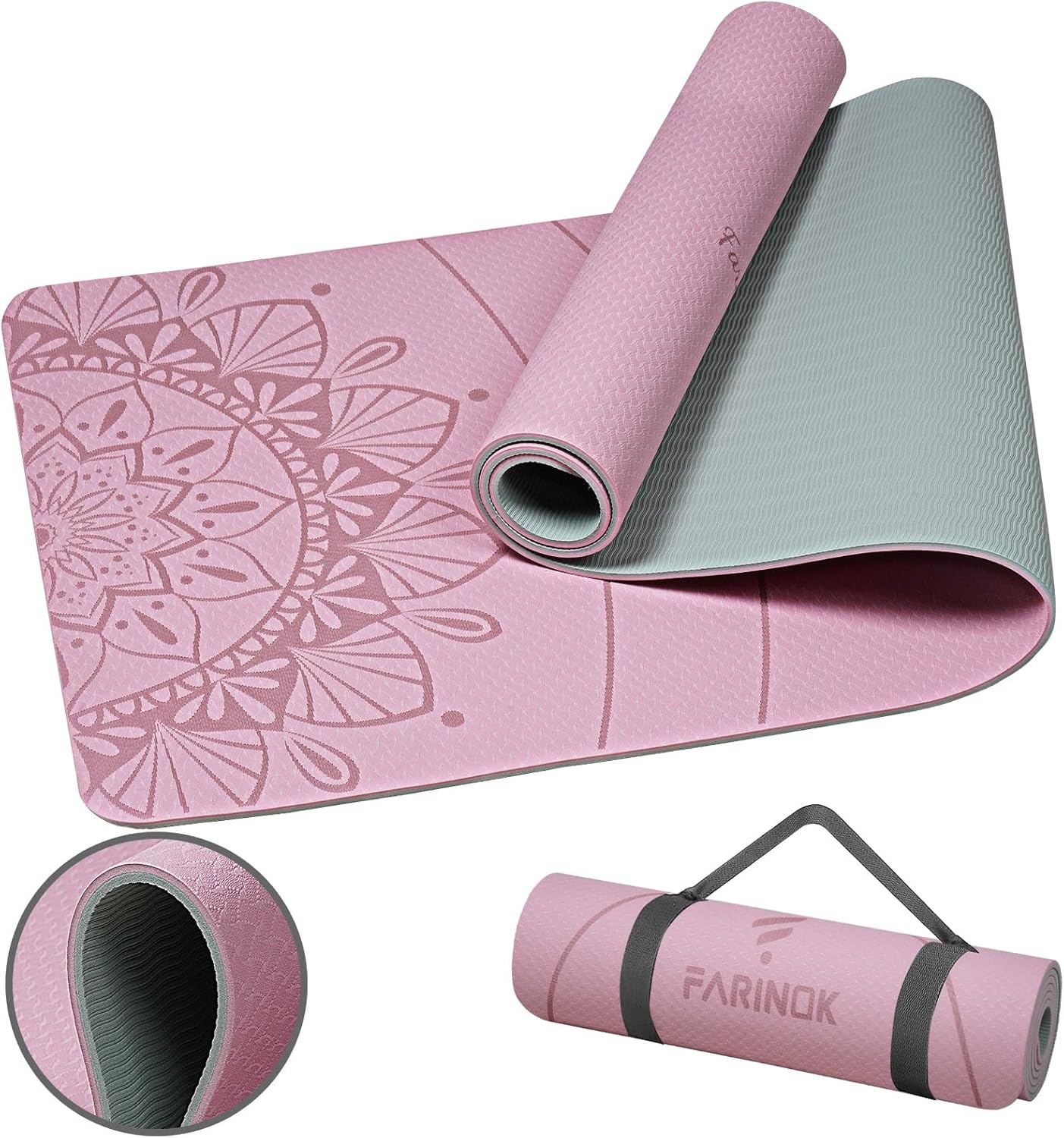 9MM Extra Thick Non-Slip Yoga Mat - Eco Friendly - Navy Blue