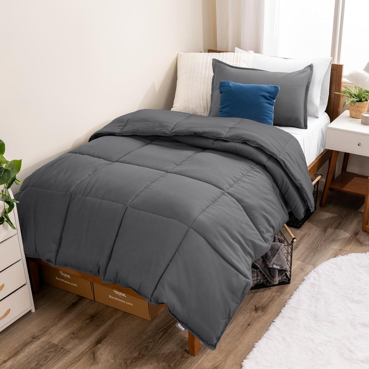 Bare Home Comforter Set for Twin Extra Long - Ultra-Soft Comfort