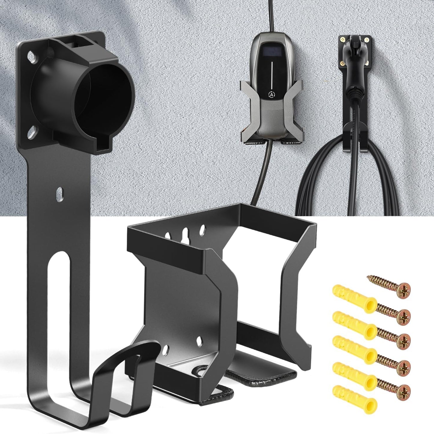 BMZX Wall Mount J1772 Charger Organizer