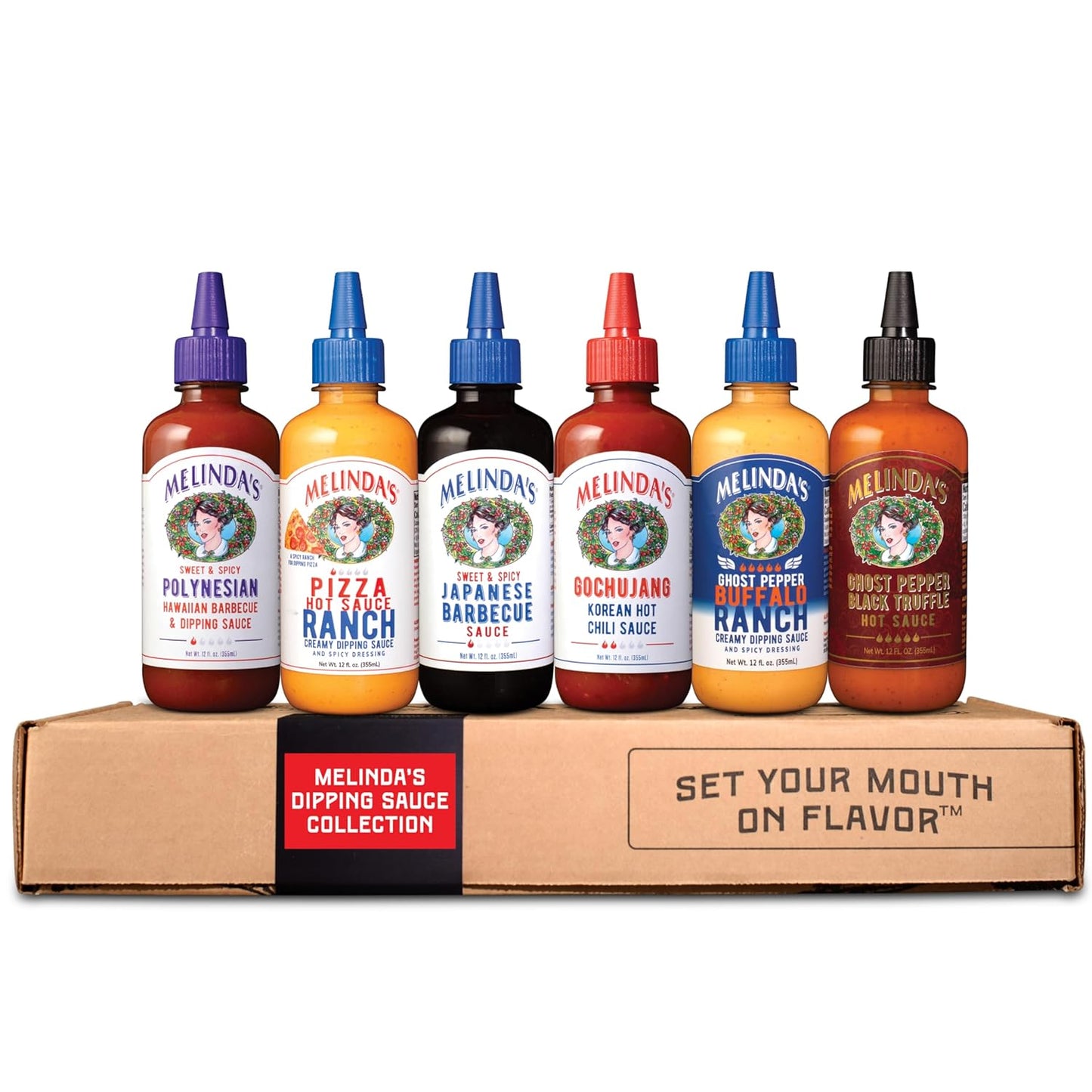 Melinda's Dipping Sauce Gift Set: Flavorful Variety Pack