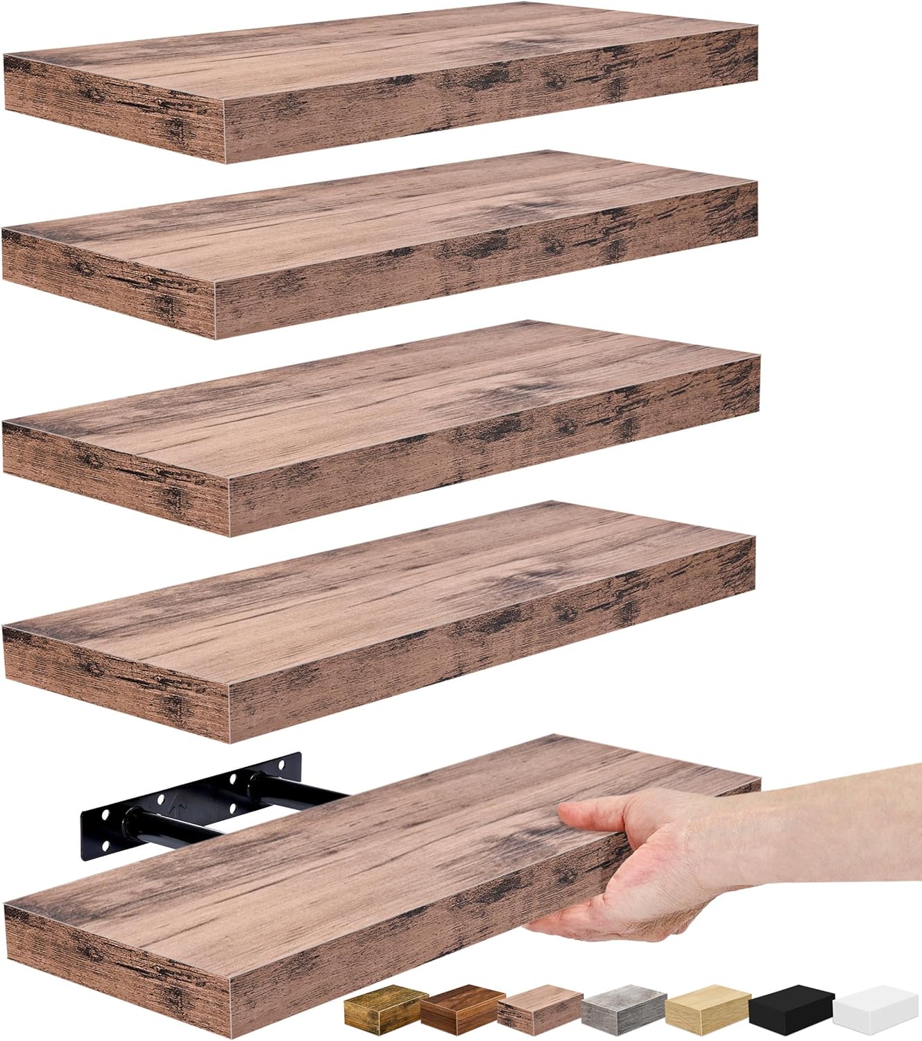 Sorbus Floating Shelves for Wall - Stylish Home Storage Solution