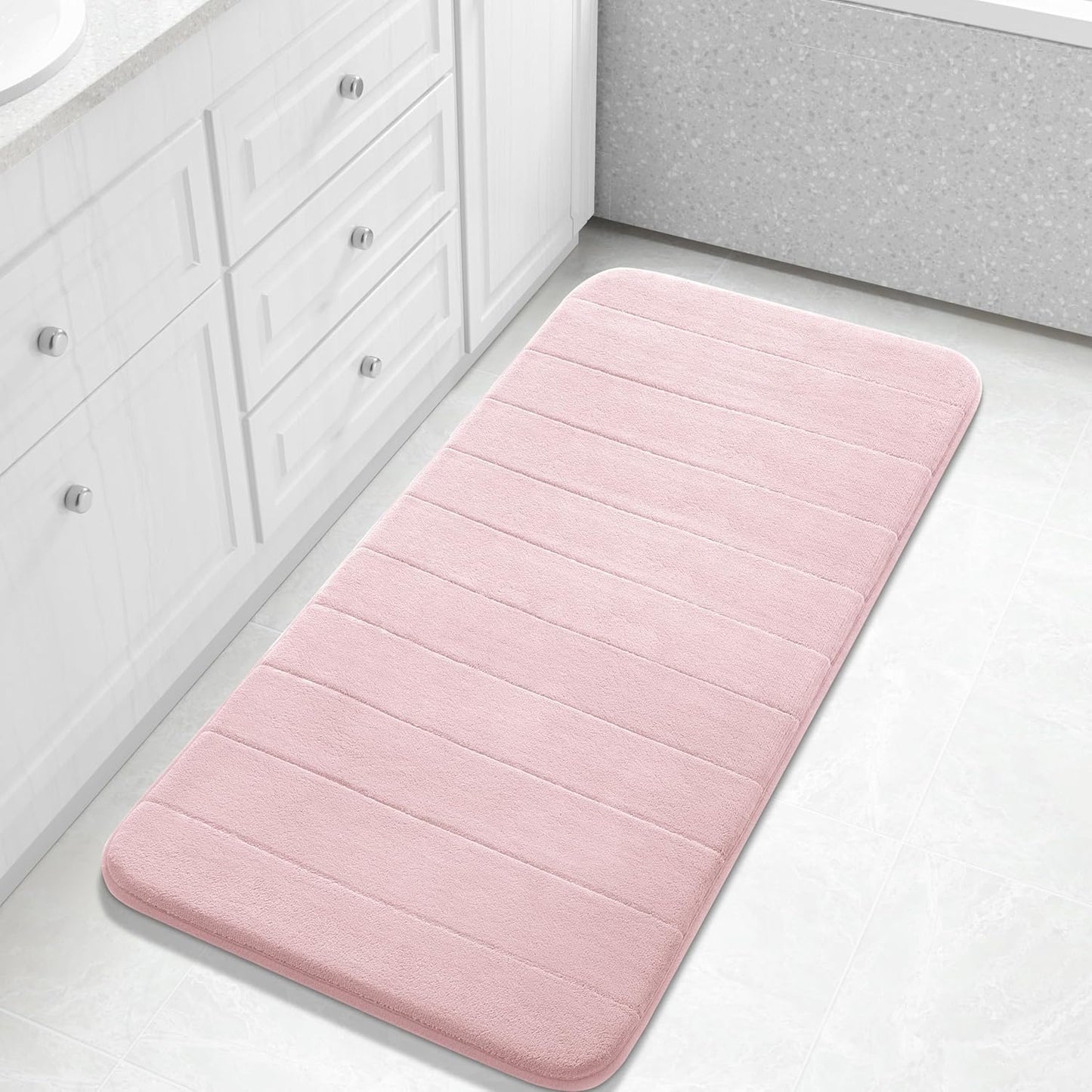 Yimobra Long Bath Mat 44x24, Super Soft Quick Dry Memory Foam