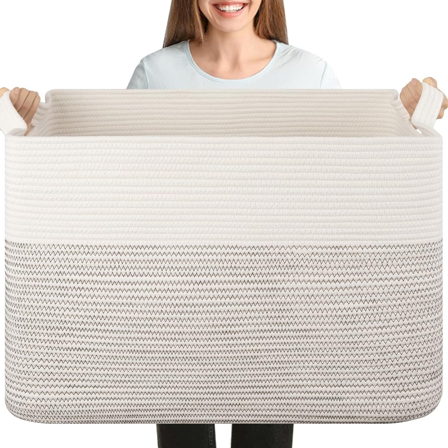 XXXL Large Blanket Basket for Living Room Storage Solutions