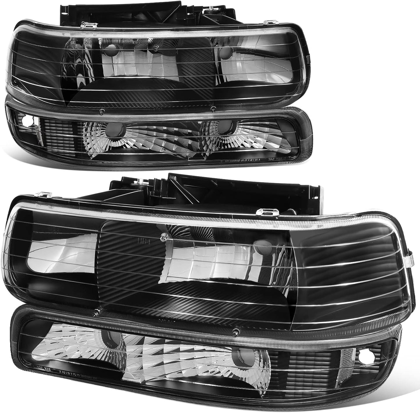 Auto Dynasty Headlights Assembly for 1999-2006 Chevy Models