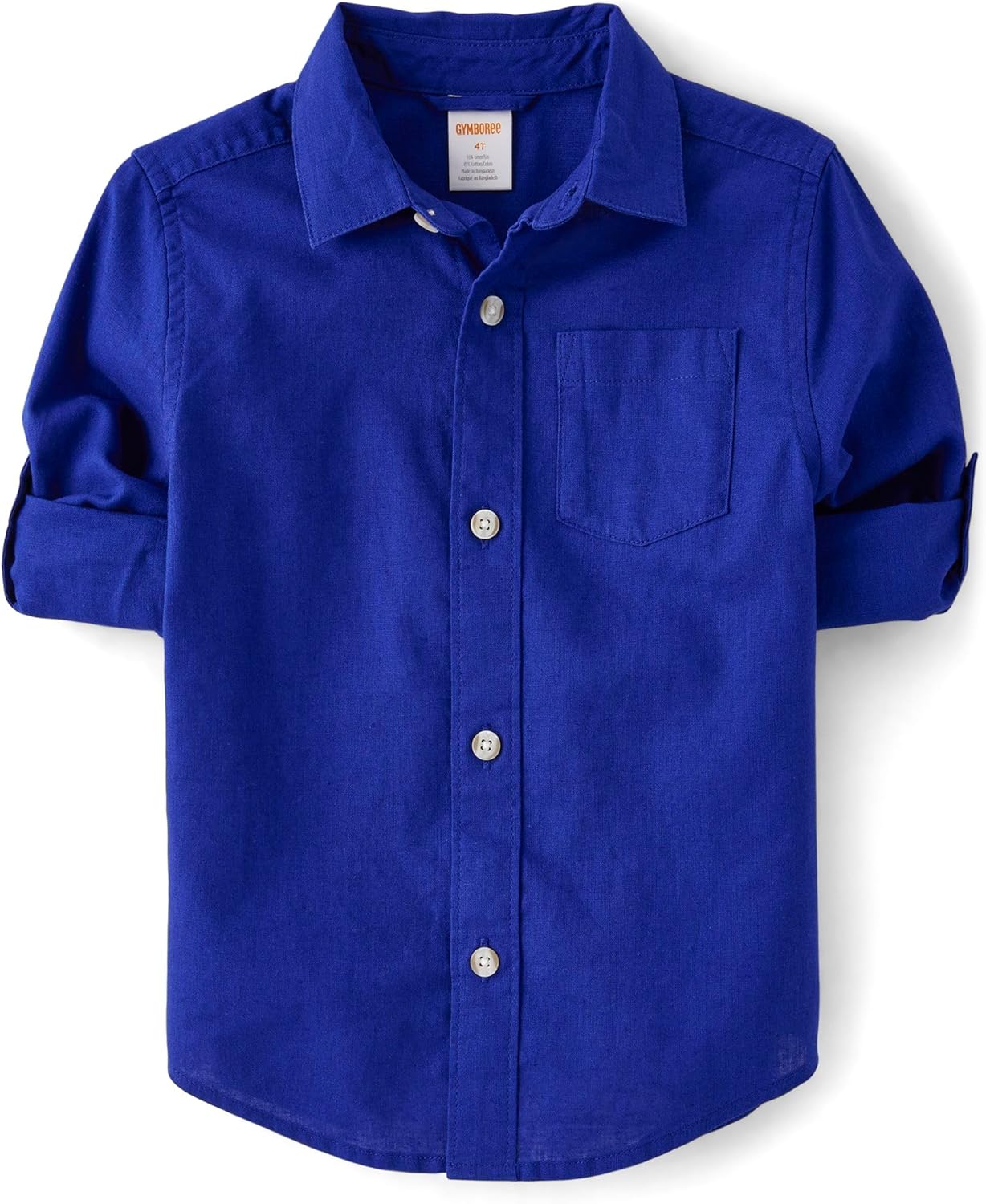Stylish Long Sleeve Linen Button Up Shirt for Boys and Toddlers