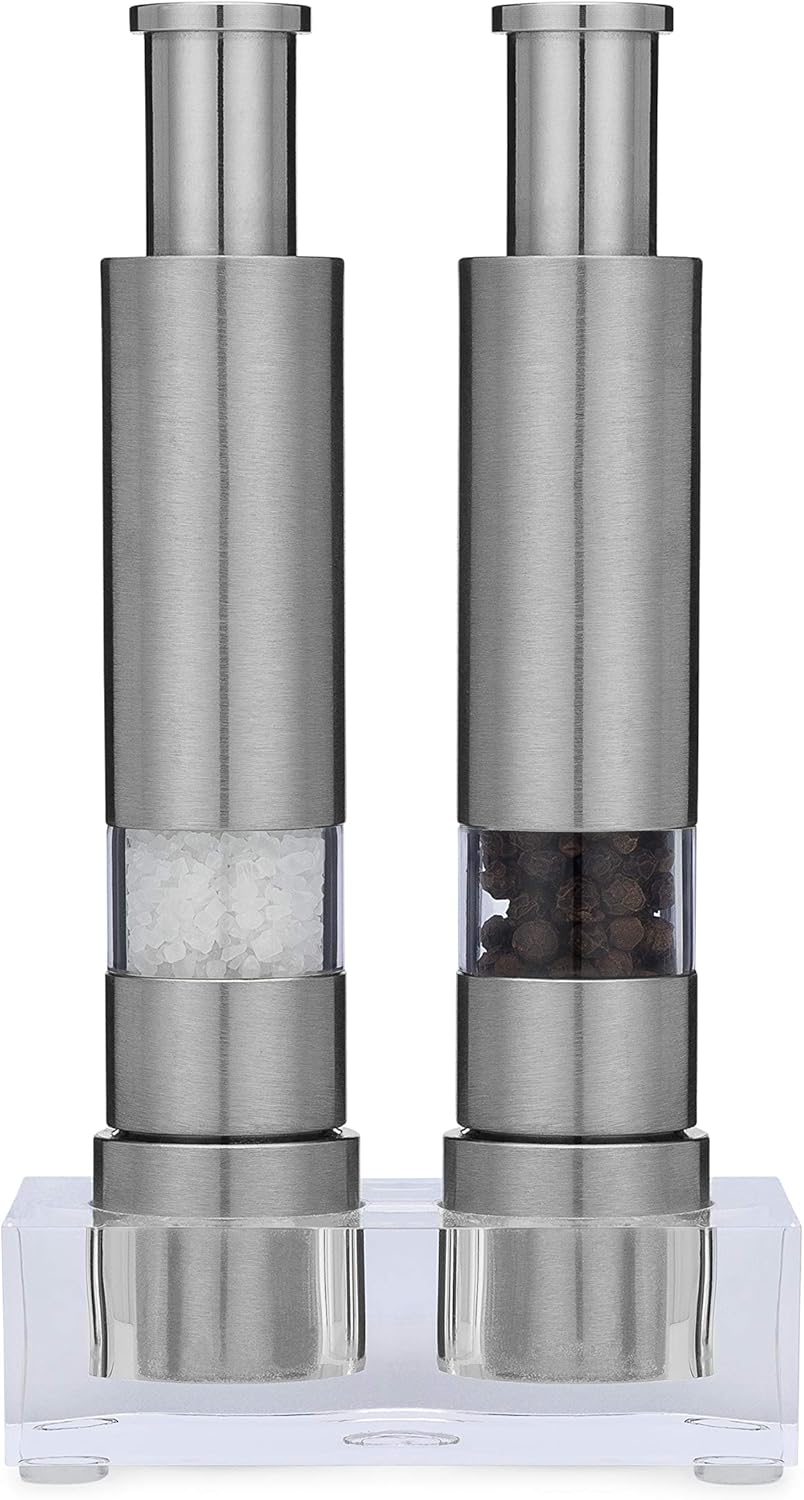 Grind Gourmet Salt and Pepper Grinder Set for Effortless Seasoning