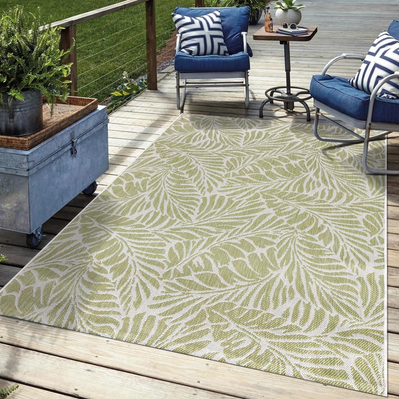 Keen Home Design Terrace Outdoor Area Rug - 6x9 Washable Rug