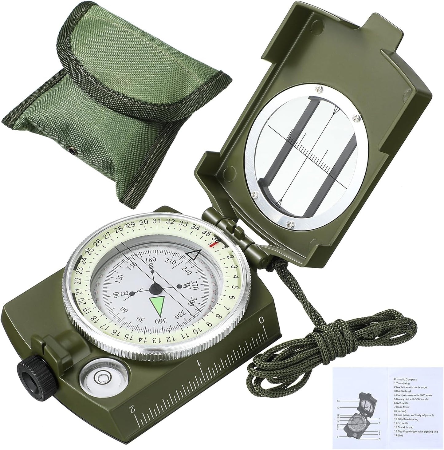 Xuhal Tactical Compass: Military Grade, Waterproof